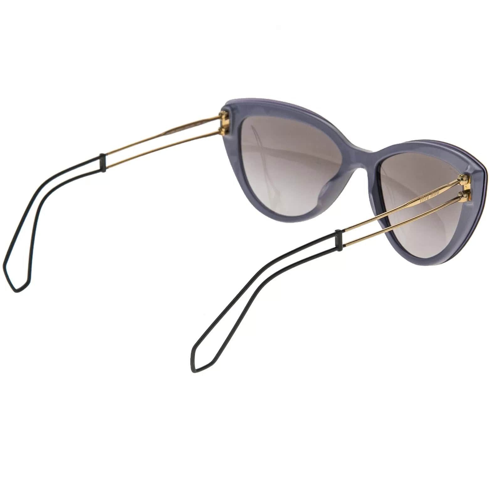 Miu Miu MIU MIU COLLECTION 12R Black Violet Gold Wire Cat MU12RS Size ONE SIZE - 7 Thumbnail