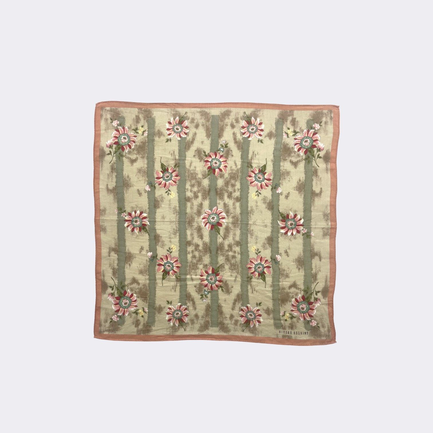Japanese Brand Vintage Hiroko Koshino Handkerchief Neckerchief H179N Size ONE SIZE - 1 Thumbnail