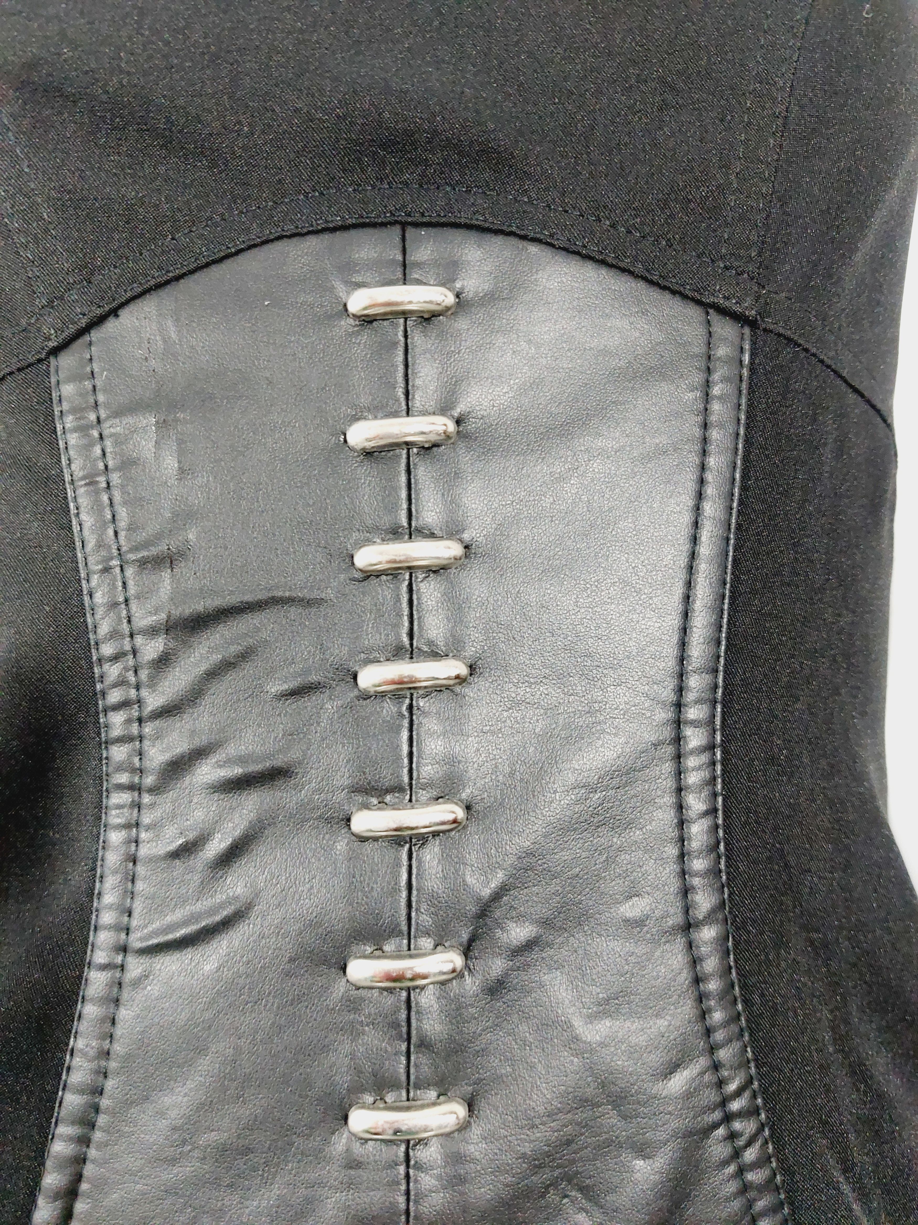 Thierry Mugler Thierry Mugler Corset Leahter Bustier Silver Star Dress Size S / US 4 / IT 40 - 5 Thumbnail