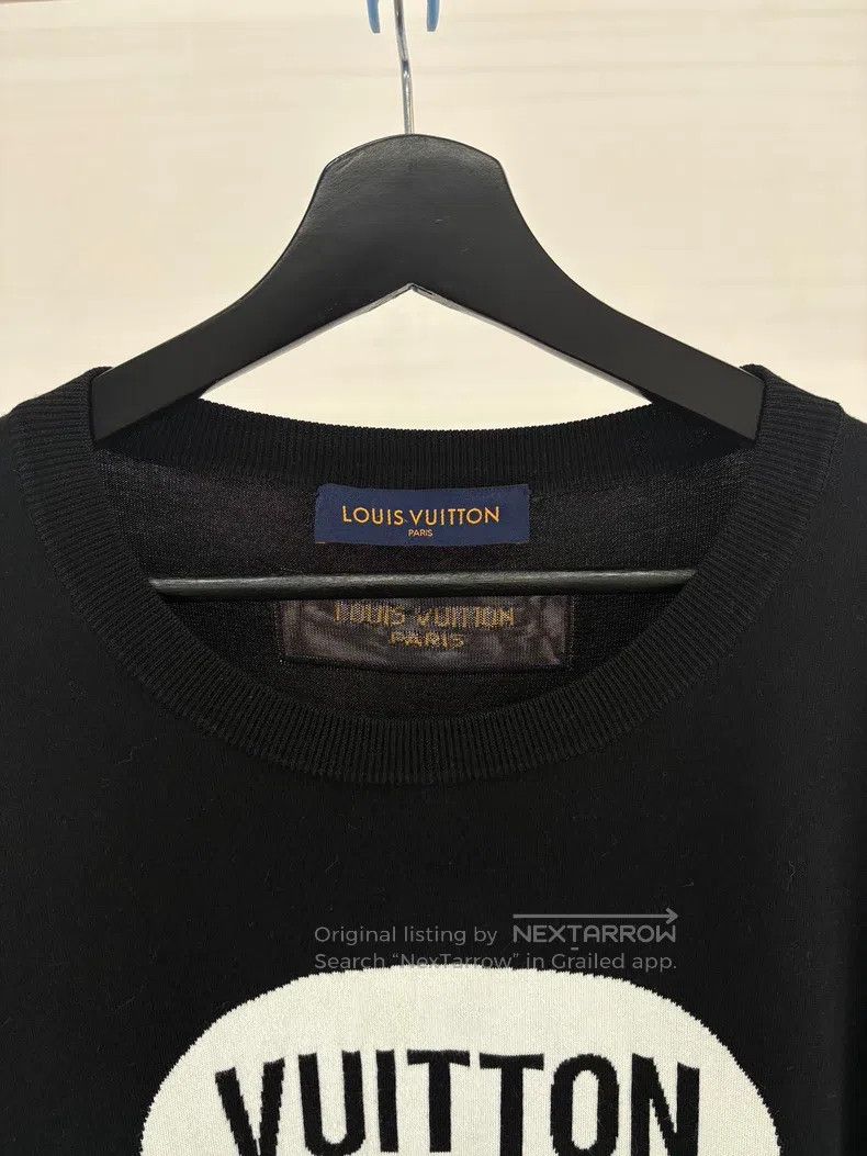Louis Vuitton Louis Vuitton Black and white knit logo short sleeves Size US XXL / EU 58 / 5 - 3 Thumbnail