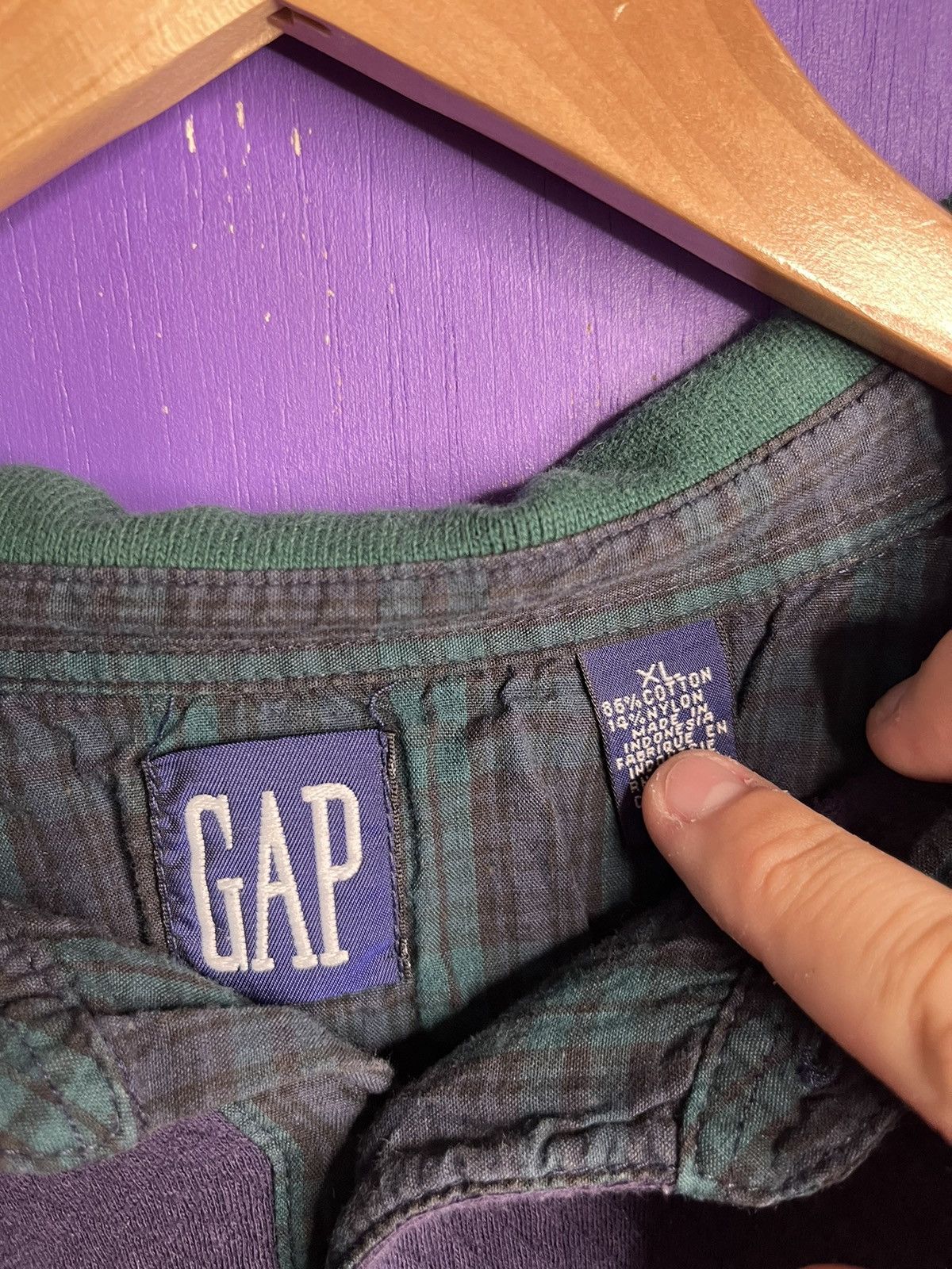 Gap × Vintage Vintage 90s GAP glacier climb long-sleeve polo shirt Size US XL / EU 56 / 4 - 4 Thumbnail