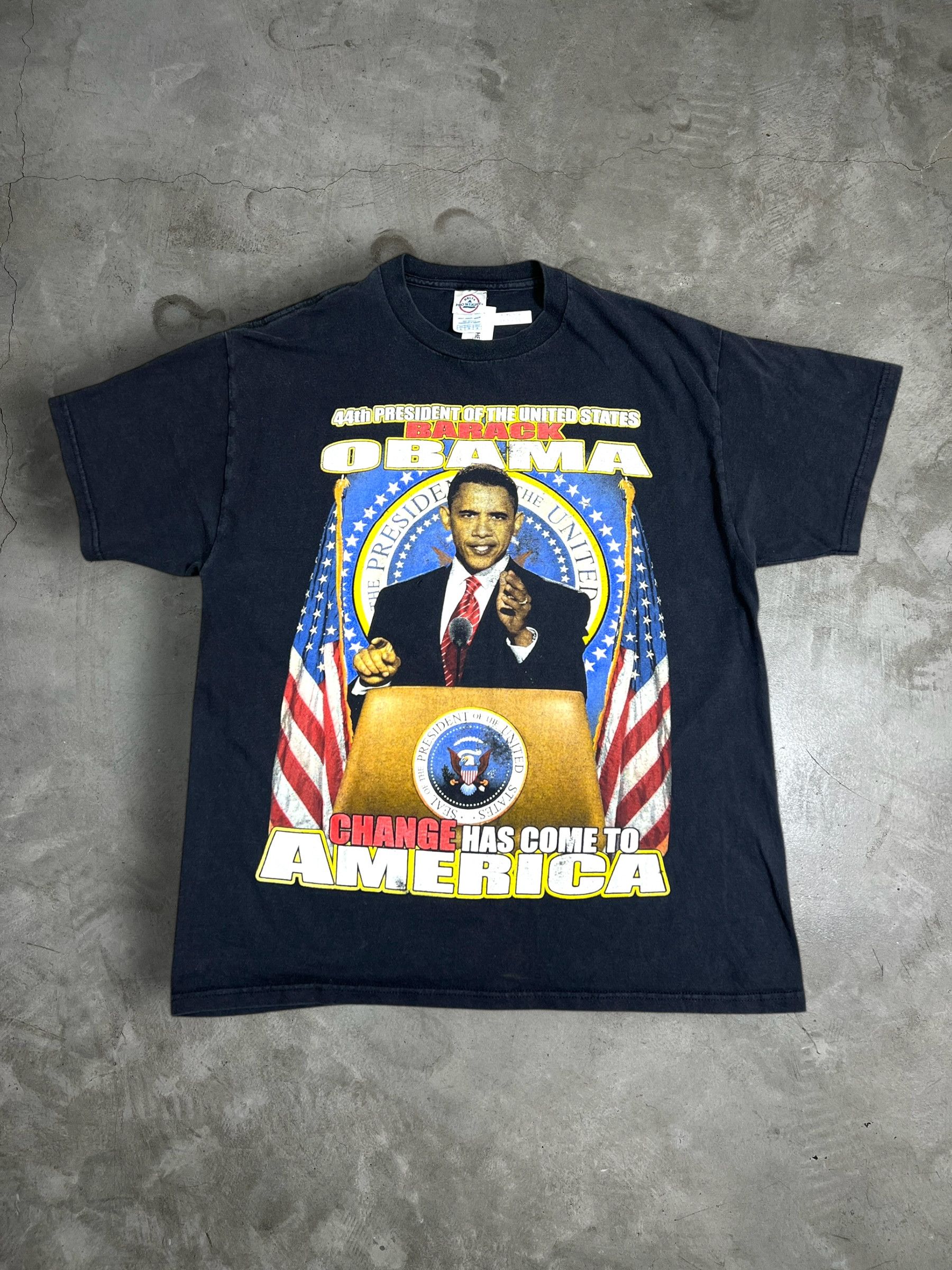 Rap Tees B. Obama Presidential Inauguration Graphic Tee (L) GTME514 Size US L / EU 52-54 / 3 - 1 Thumbnail
