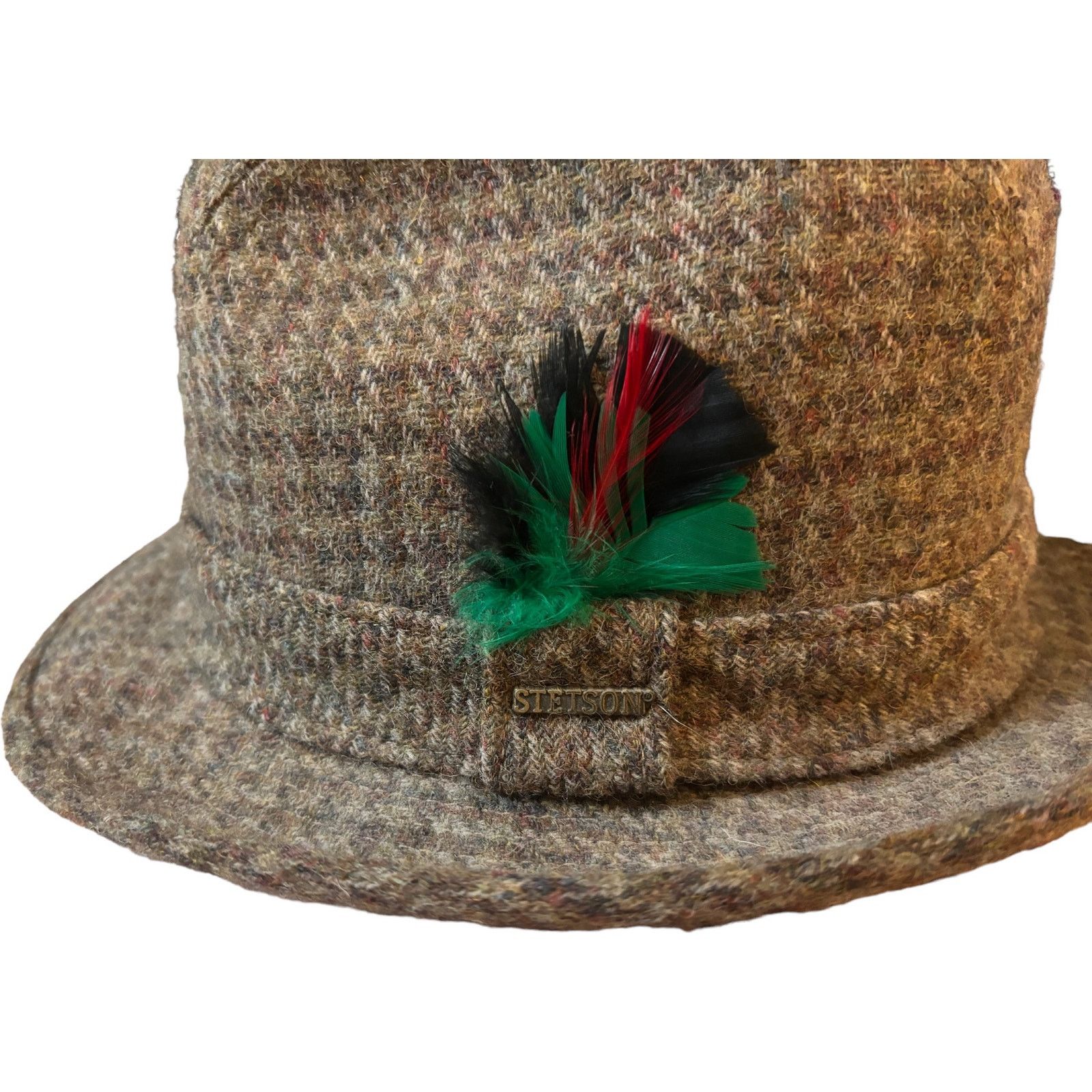 Stetson Vintage Stetson Tweed Fedora 100% Wool Hat Fitted Size 6 7/8 Size ONE SIZE - 1 Thumbnail