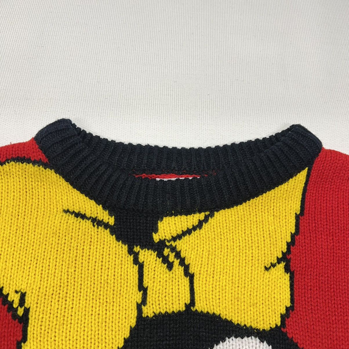 Disney × Mickey Mouse × Vintage VTG Mickey & Co Sweater Minnie Mouse Disney Red Knit Striped Size S / US 4 / IT 40 - 4 Thumbnail