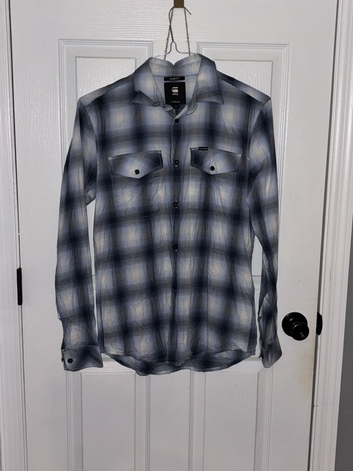 G-Star G Star Raw Blue Button up Size US M / EU 48-50 / 2 - 1 Thumbnail