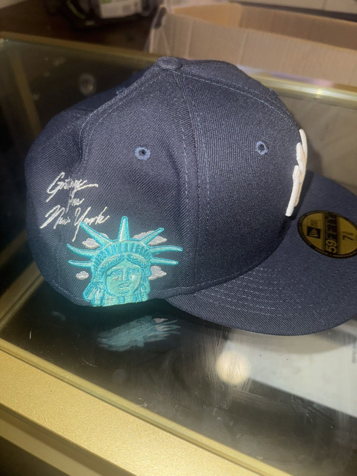 New Era New York Yankees Liberty Cloud Navy Grey Brim 3/8