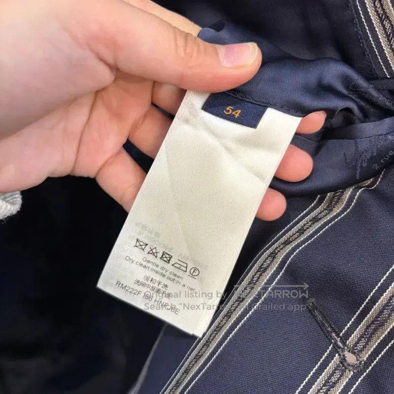 Louis Vuitton Louis Vuitton Men's Striped Navy Cotton Jacket . Size US M / EU 48-50 / 2 - 3 Thumbnail