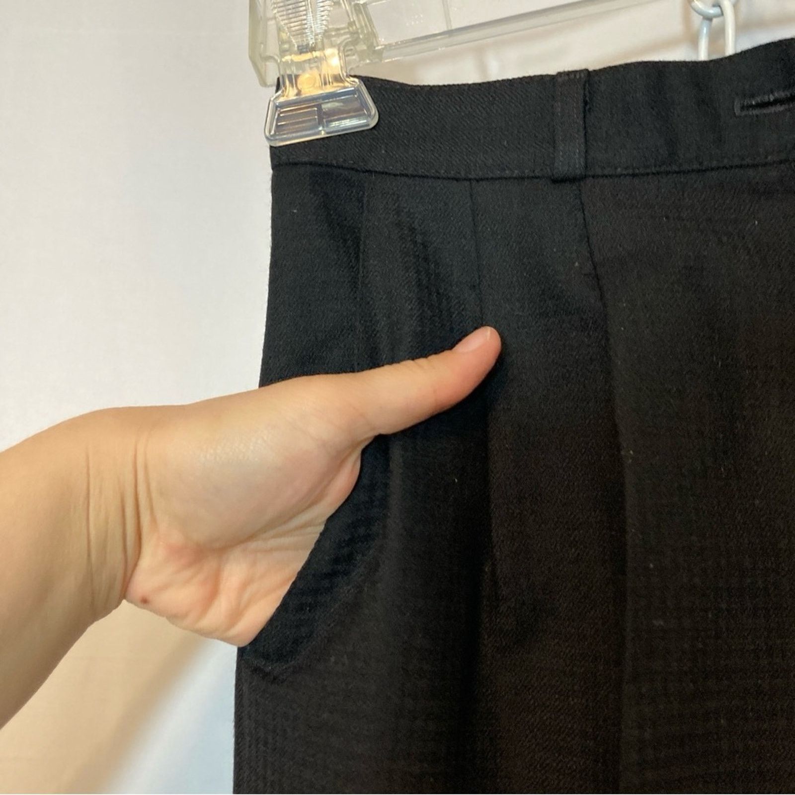 Other Vintage 80s Bassonova Wool Black Plaid High Rise Pants Size 28" / US 6 / IT 42 - 4 Thumbnail