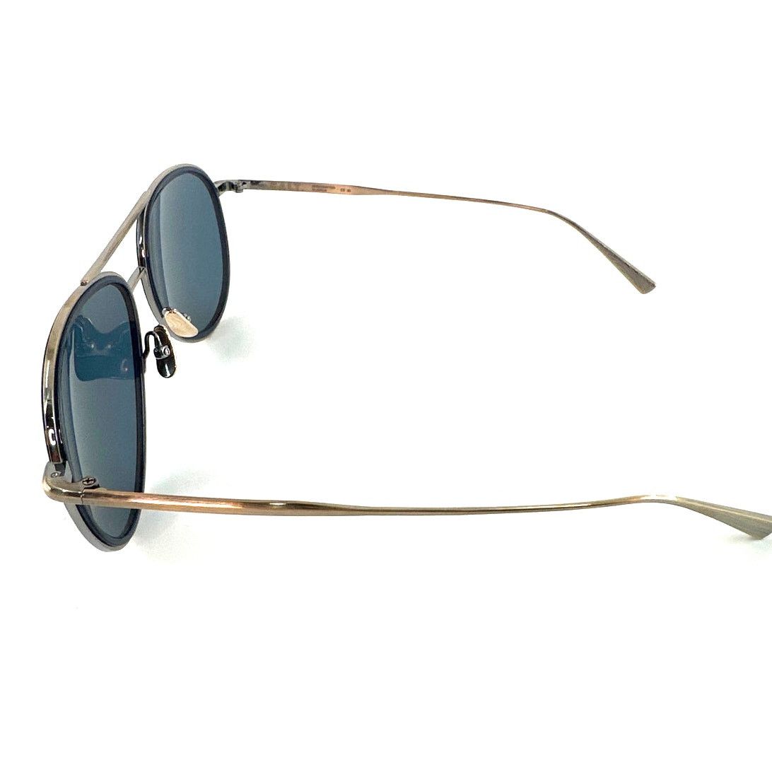 SALT. Optics Salt. Unisex Antique Gold Indigo Blue Columbia 59 Sunglasses Size ONE SIZE - 3 Thumbnail