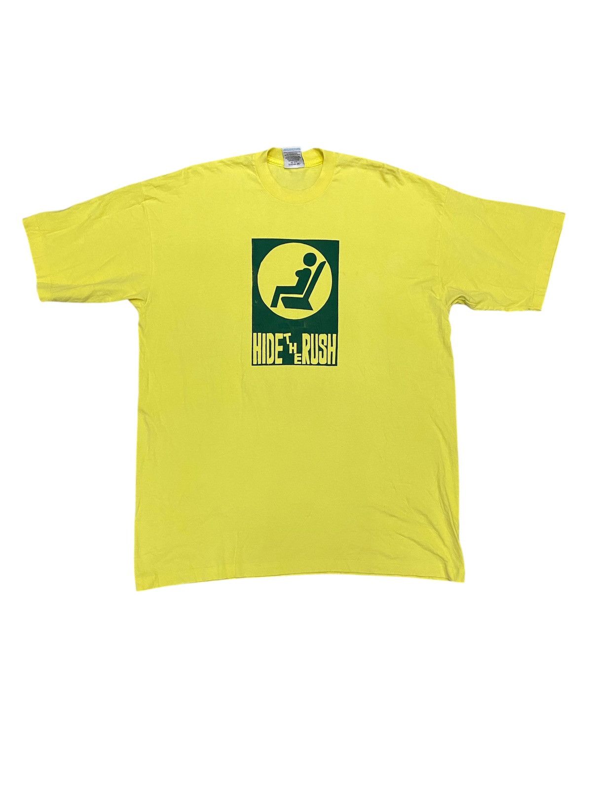 Fruit Of The Loom 1990s Slogan Hide the Rush Girl tee Anvil Size US XL / EU 56 / 4 - 1 Thumbnail