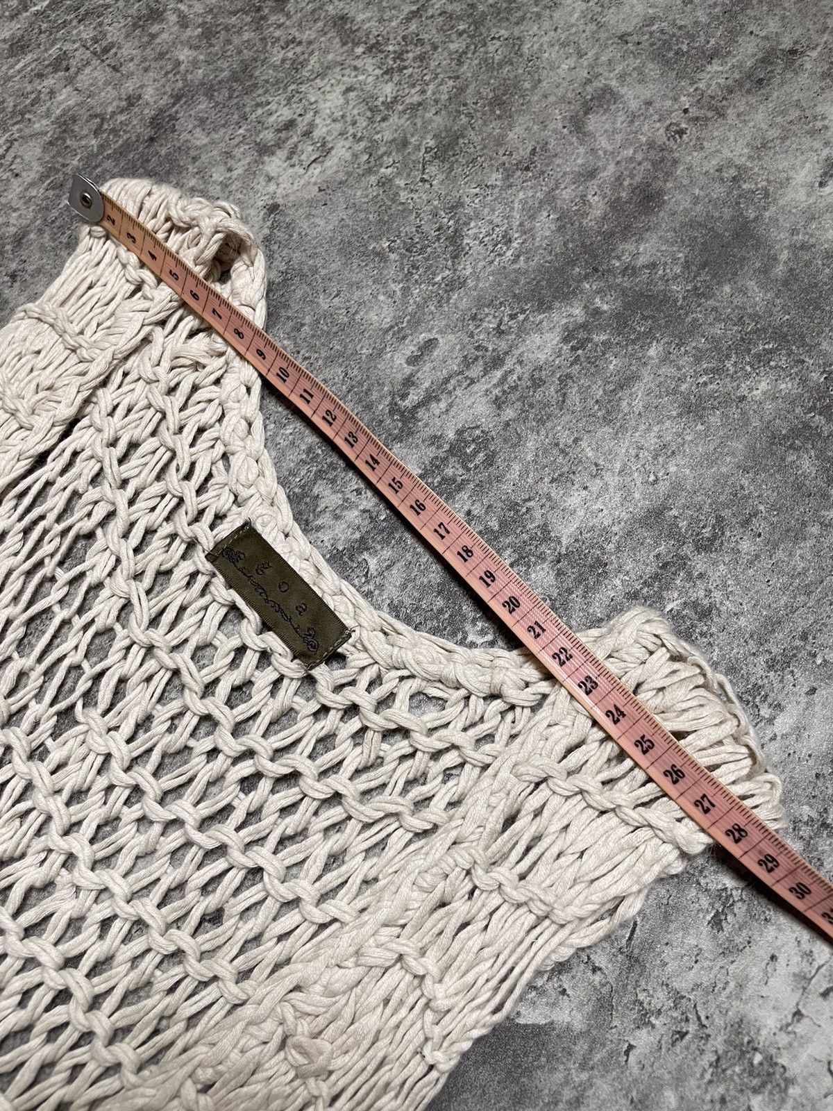 If Six Was Nine × KMRii × Le Grande Bleu (L.G.B.) 00s GOA Fish Net Knit Vest ifsixwasnine lgb kmrii style Size US S / EU 44-46 / 1 - 14 Thumbnail