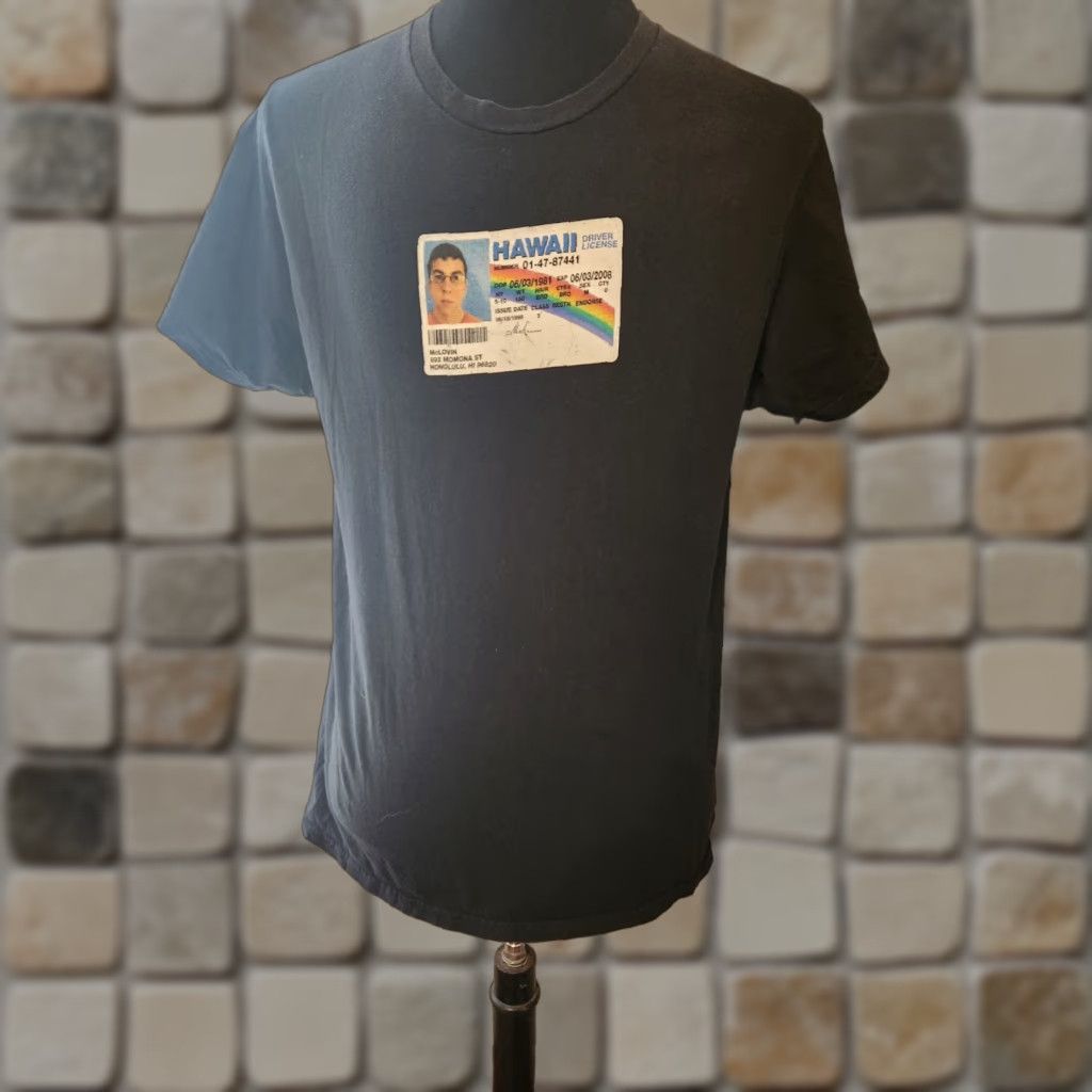 Ripple Junction McLovin Driver License Superbad Movie T-Shirt Black Large Officially Licensed Women/Men? Size US L / EU 52-54 / 3 - 1 Thumbnail