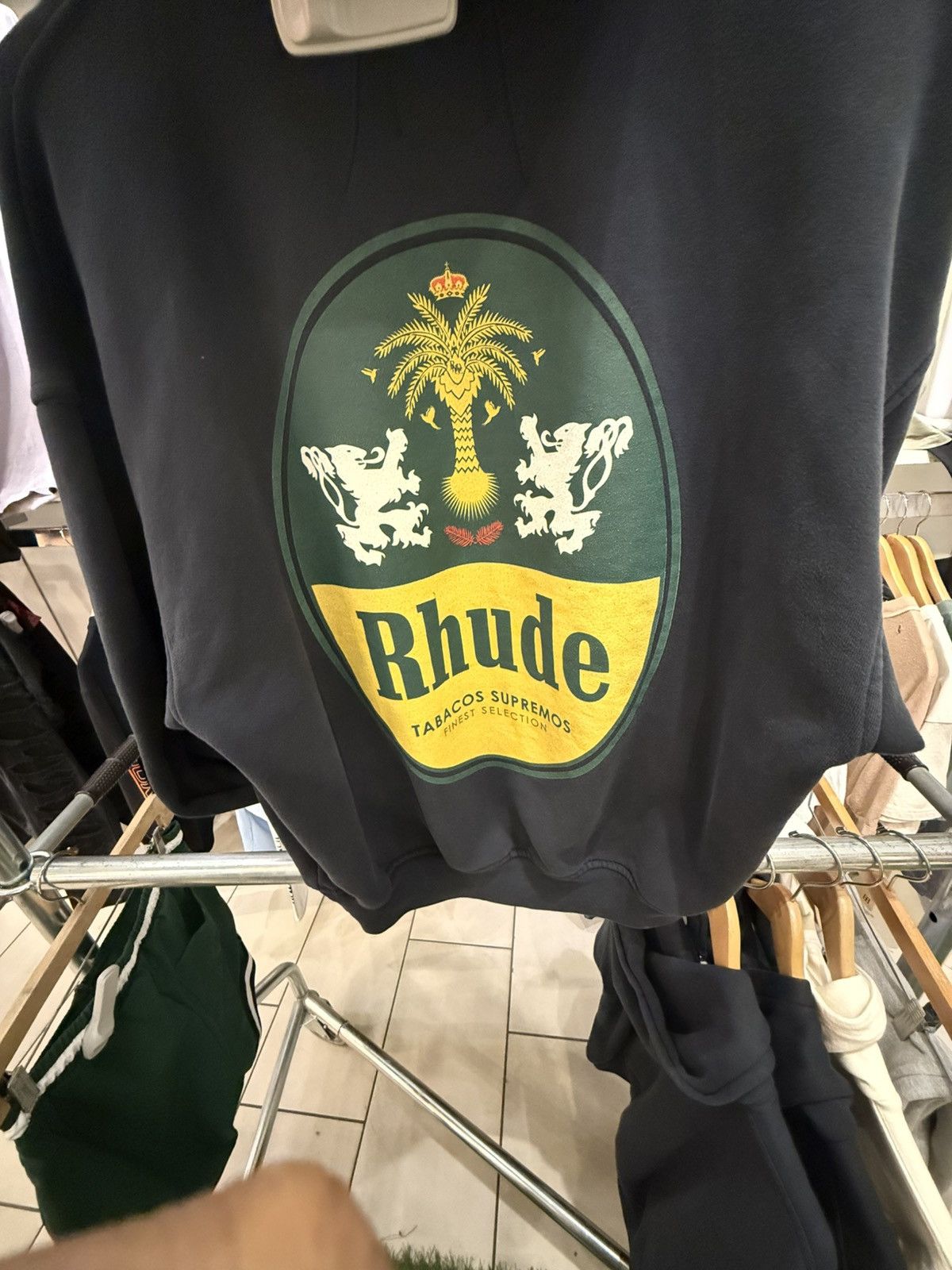 Rhude Rhude tabaco hoodie Size US XS / EU 42 / 0 - 2 Thumbnail