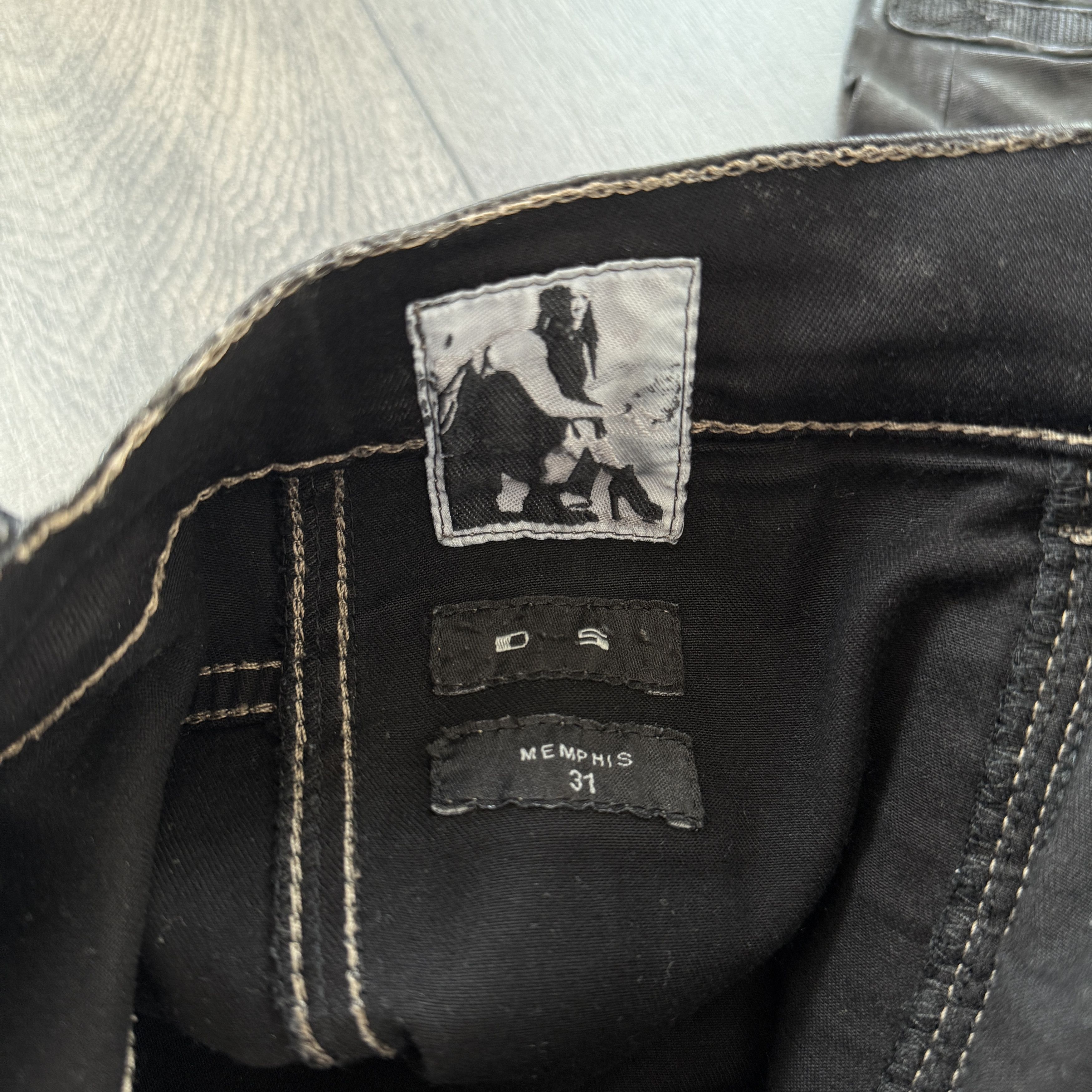 Rick Owens Rick Owens FW15 “Black Wax” Memphis Denim Size US 31 - 5 Thumbnail