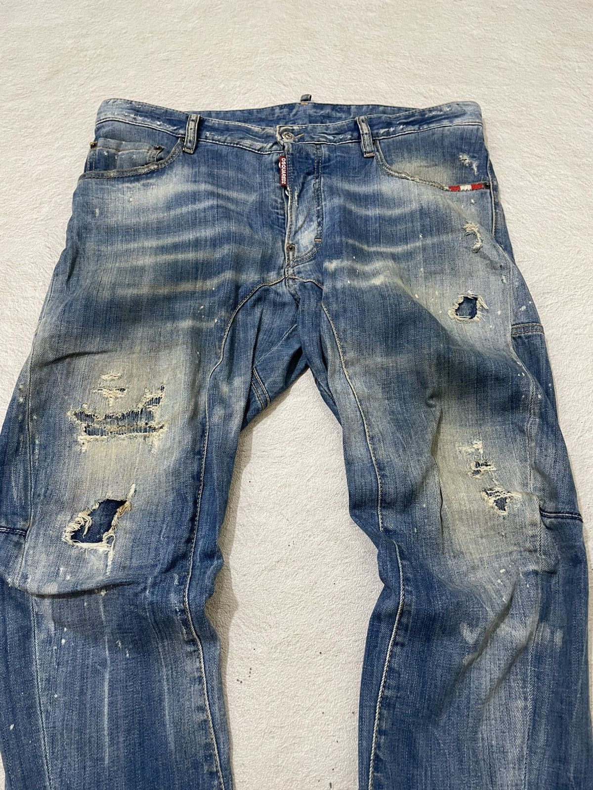 Dsquared2 00s Dsquared Distressed Denim Heavy Fade Destroyed Y2K japan Size US 36 / EU 52 - 2 Thumbnail