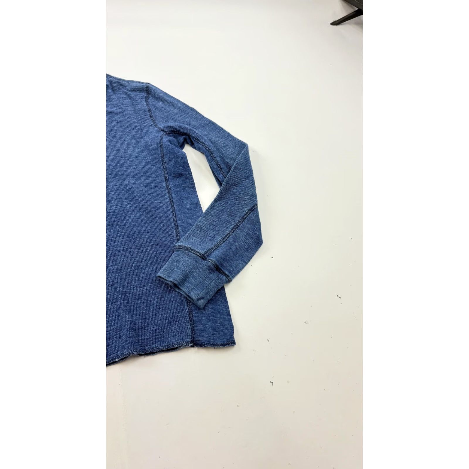 Lucky Brand Lucky Brand Shirt Mens Medium Blue Thermal Lived In Henley Long Sleeve Top Size US M / EU 48-50 / 2 - 2 Thumbnail