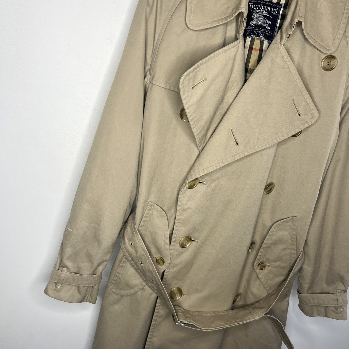 Burberry Vintage Burberry Trench Coat 90s Nova Check Beige Belted Size US M / EU 48-50 / 2 - 3 Thumbnail