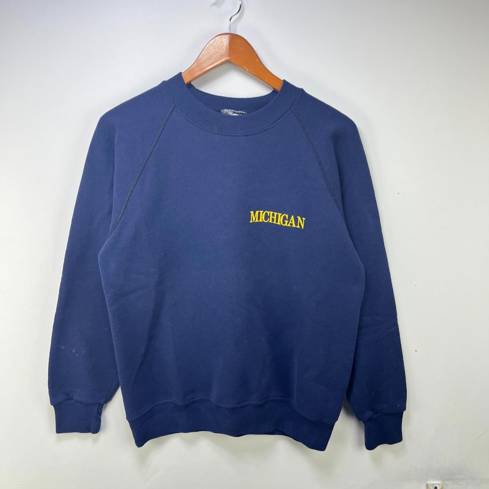 Other Vintage 90s Michigan Wolverines Raglan Sweatshirt Large Size ONE SIZE - 1 Thumbnail