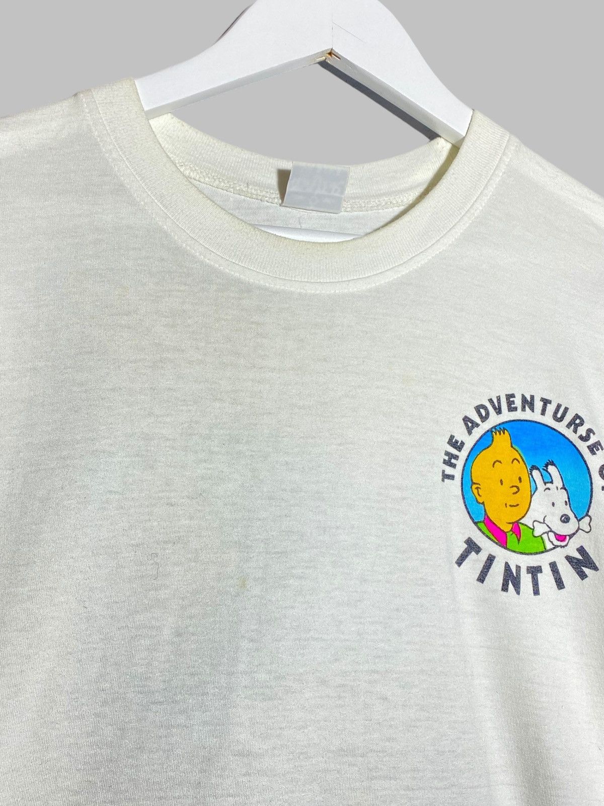 Cartoon Network 🔥 90s TINTIN RED RACKHAM TREASURE TEE SUBMARINE DEEP SEA Size US L / EU 52-54 / 3 - 6 Thumbnail