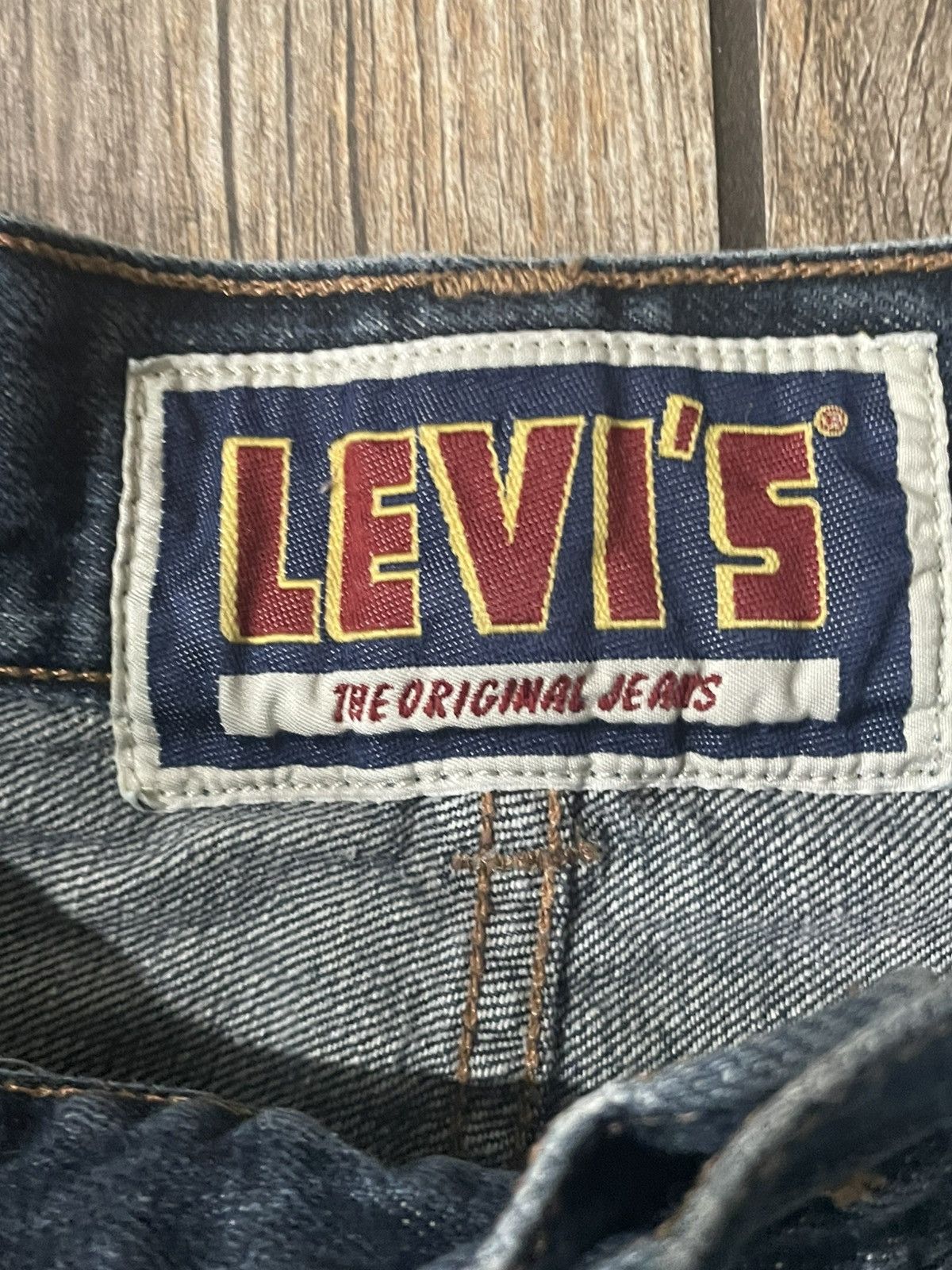 Levi's Levis Navy Blue Denim Shorts Size 38" / US 16 / IT 52 - 3 Thumbnail