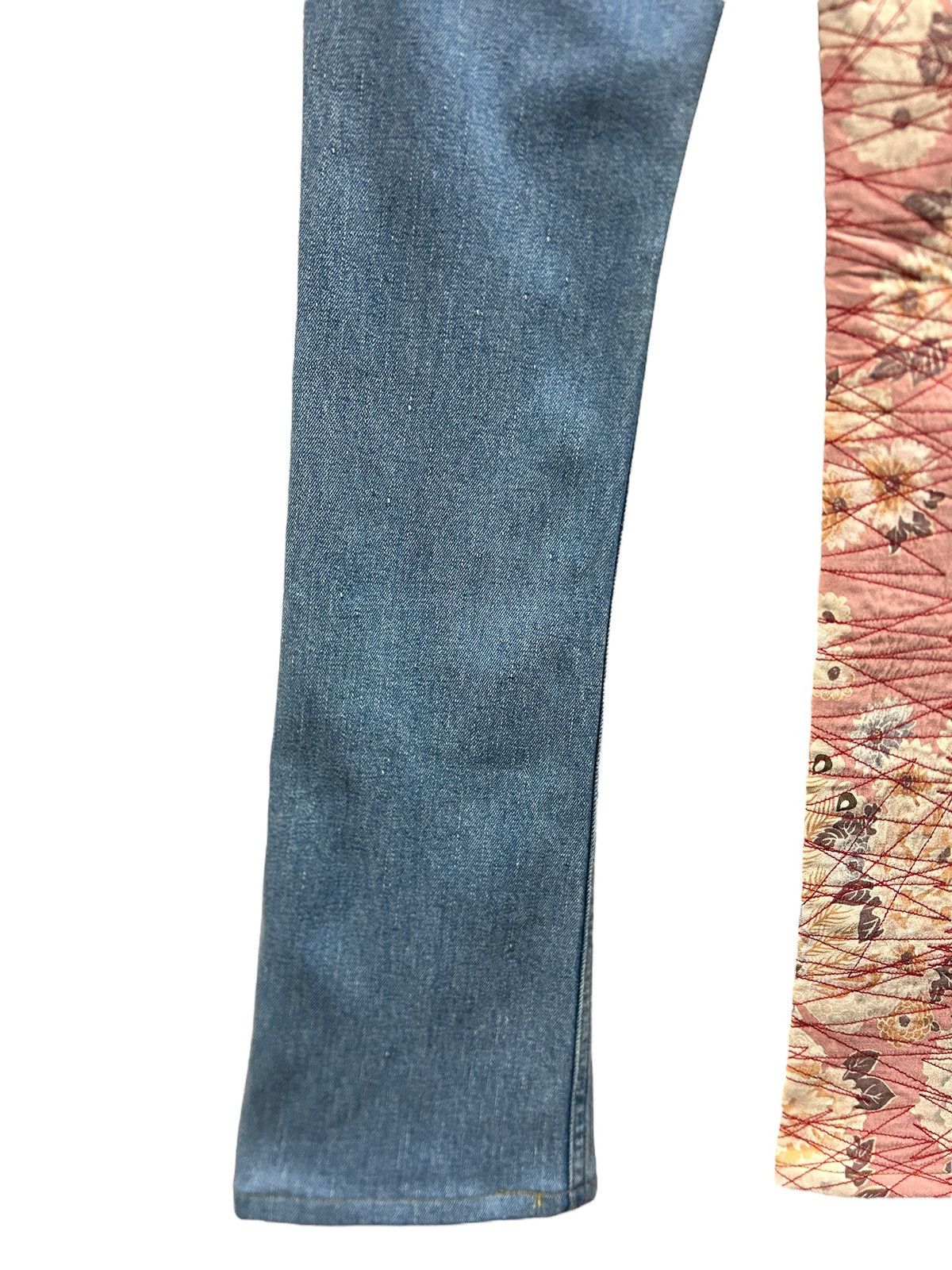 Japanese Brand × Kamakura Vintage Glamdy Japan Embroidery Sukajan Flowers Jeans Size US 28 / EU 44 - 9 Thumbnail