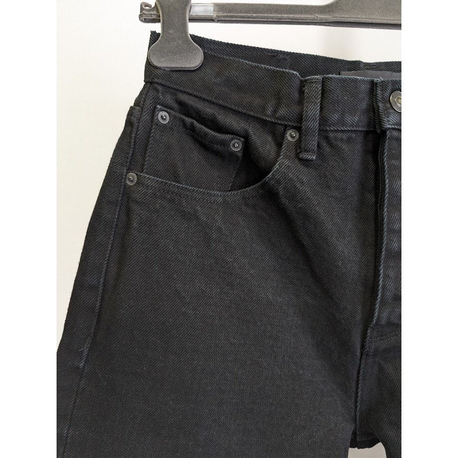 Balenciaga o1rshd1 Japanese Heavy Denim Pants in Pitch Black Size US 31 - 6 Thumbnail