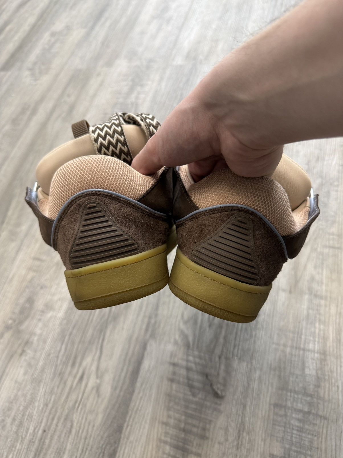 Lanvin Lanvin Curb Sneakers - Brown/Camel (Snake Laces) Size US 11 / EU 44 - 5 Thumbnail