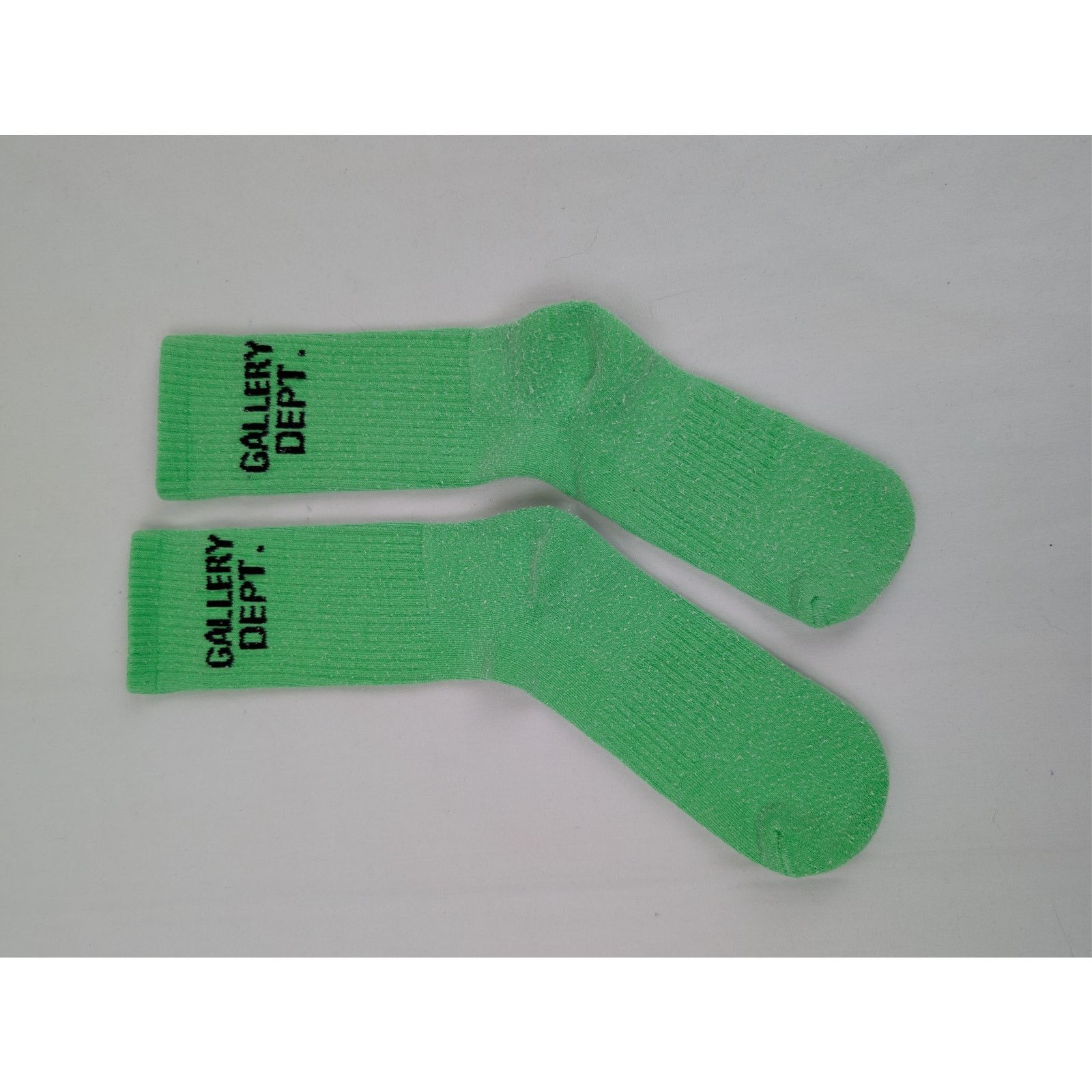 Gallery Dept. o1rshd1 Q:4 / Size: OS / Gallery Dept. Logo Socks Fluo Green Size ONE SIZE - 9 Thumbnail