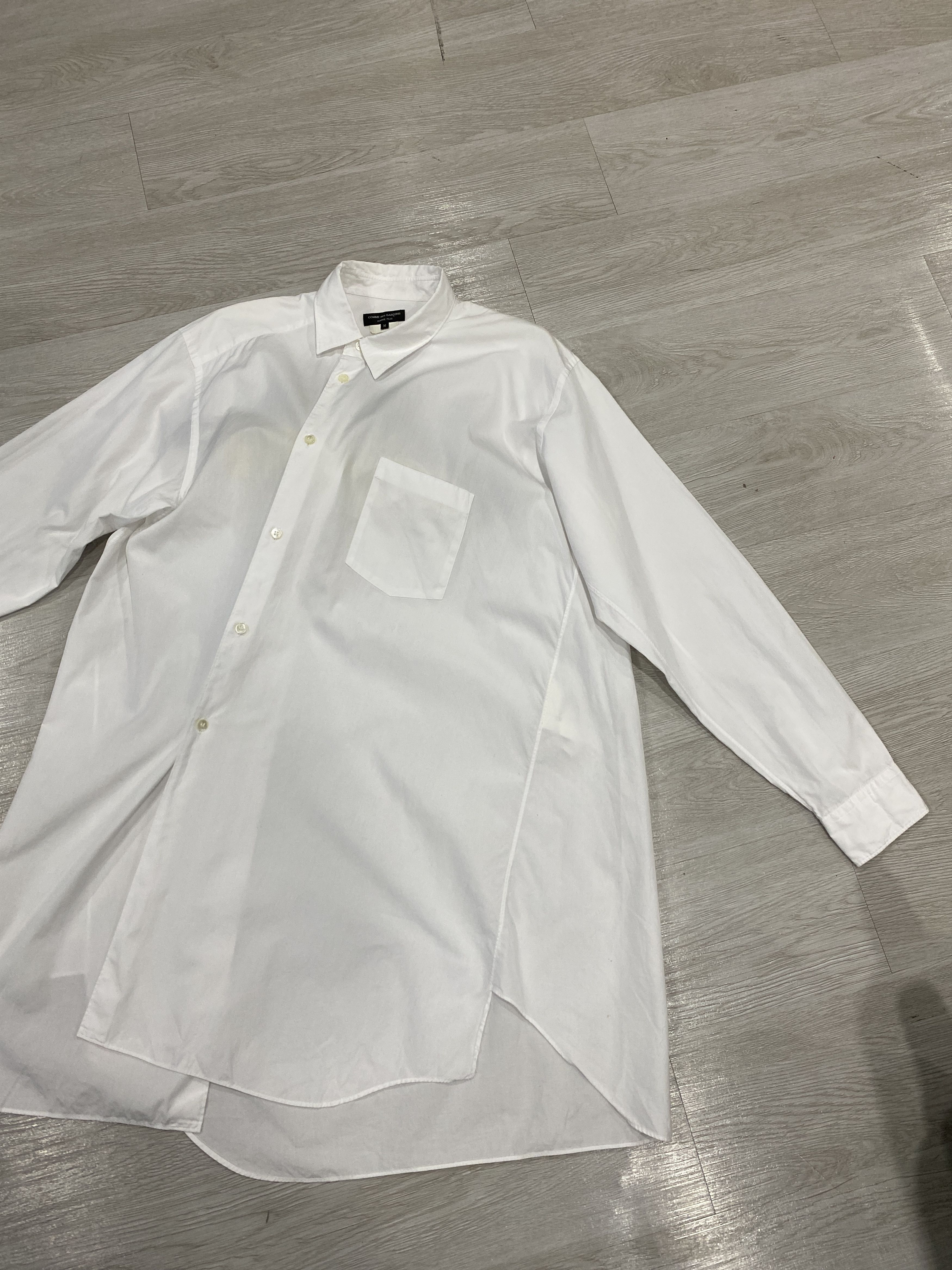 Comme des Garcons COMME des GARCONS HOMME PLUS Shirt Cotton White Size US M / EU 48-50 / 2 - 2 Thumbnail