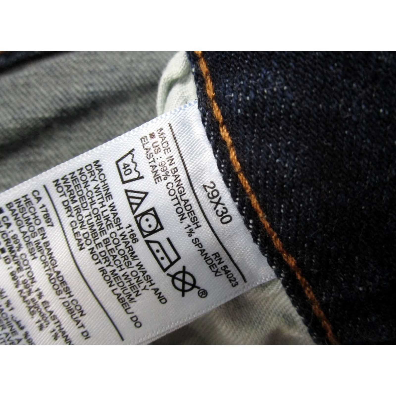 Old Navy Old Navy Jeans Men Slim Straight Leg 29x30 Blue Denim 5-Pocket Cotton Cotton Jeans Regular Inseam 30 Vintage: No Size US 29 - 5 Thumbnail