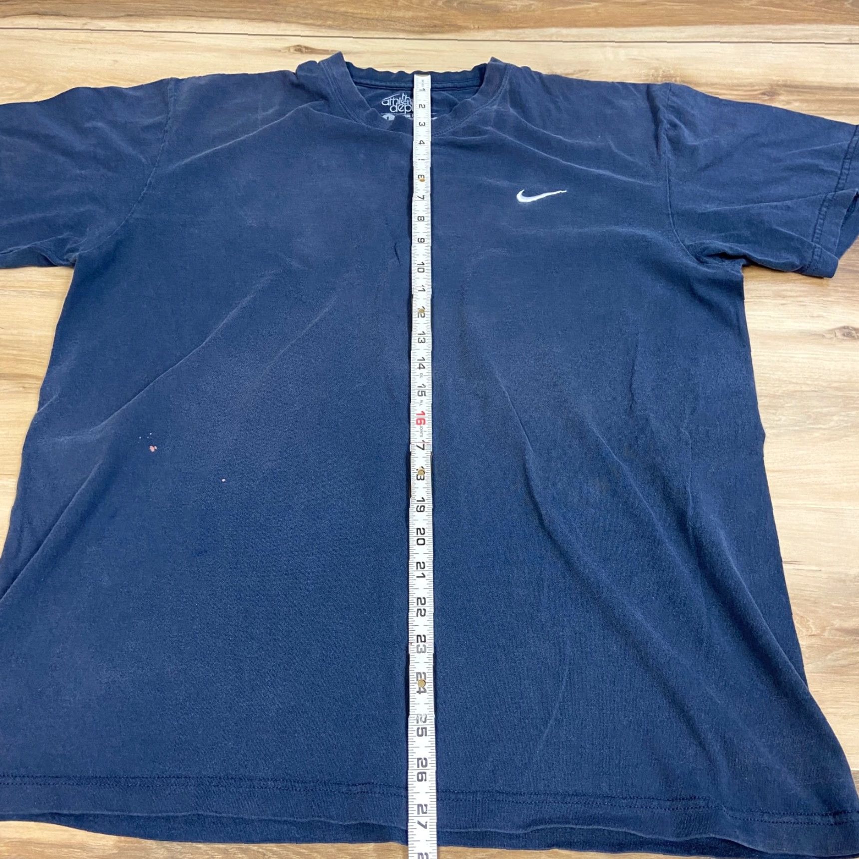 Nike Nike Shirt Mens L Navy Blue Tee Embroidered Swoosh Athletic Dept Size US L / EU 52-54 / 3 - 4 Thumbnail
