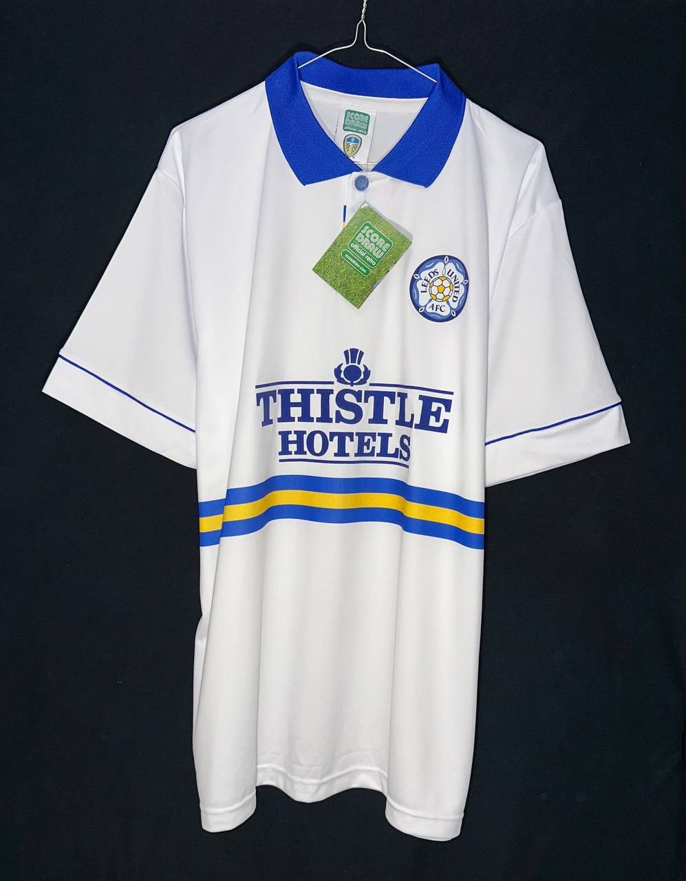 Other Leeds United home 1993 1995 Score draw football shirt jersey Size US XL / EU 56 / 4 - 1 Thumbnail