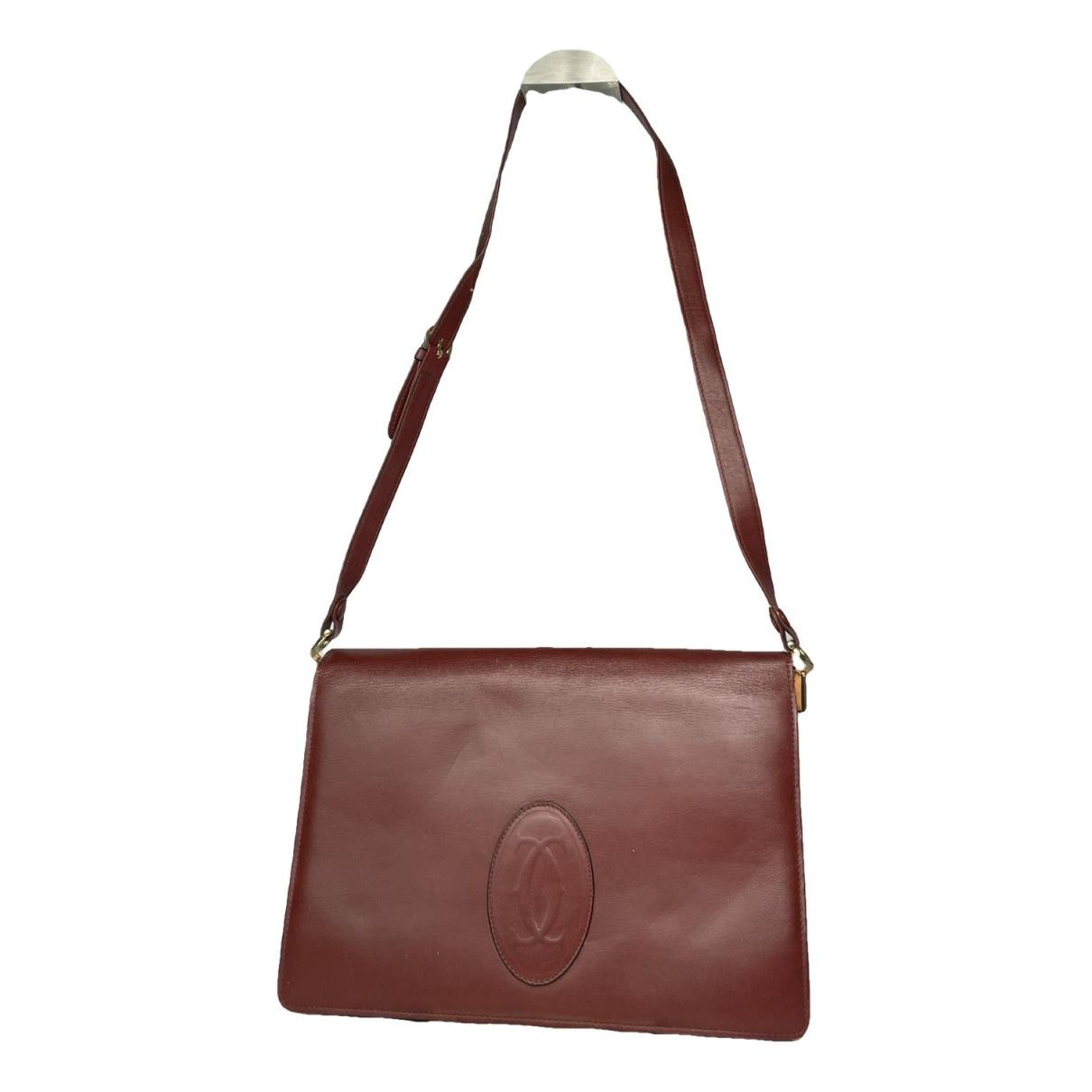 Cartier C Burgundy Leather Handbag Size ONE SIZE - 1 Thumbnail