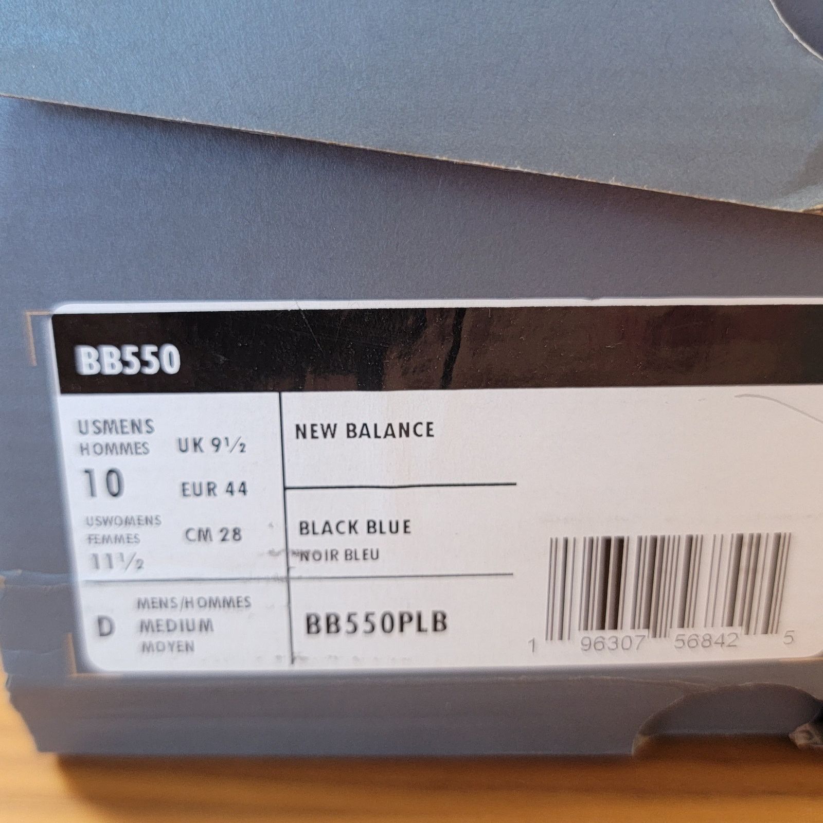 New Balance New Balance 550 'Black Blue Groove' Mens Sz 10 BB550PLB Size US 10 / EU 43 - 12 Thumbnail