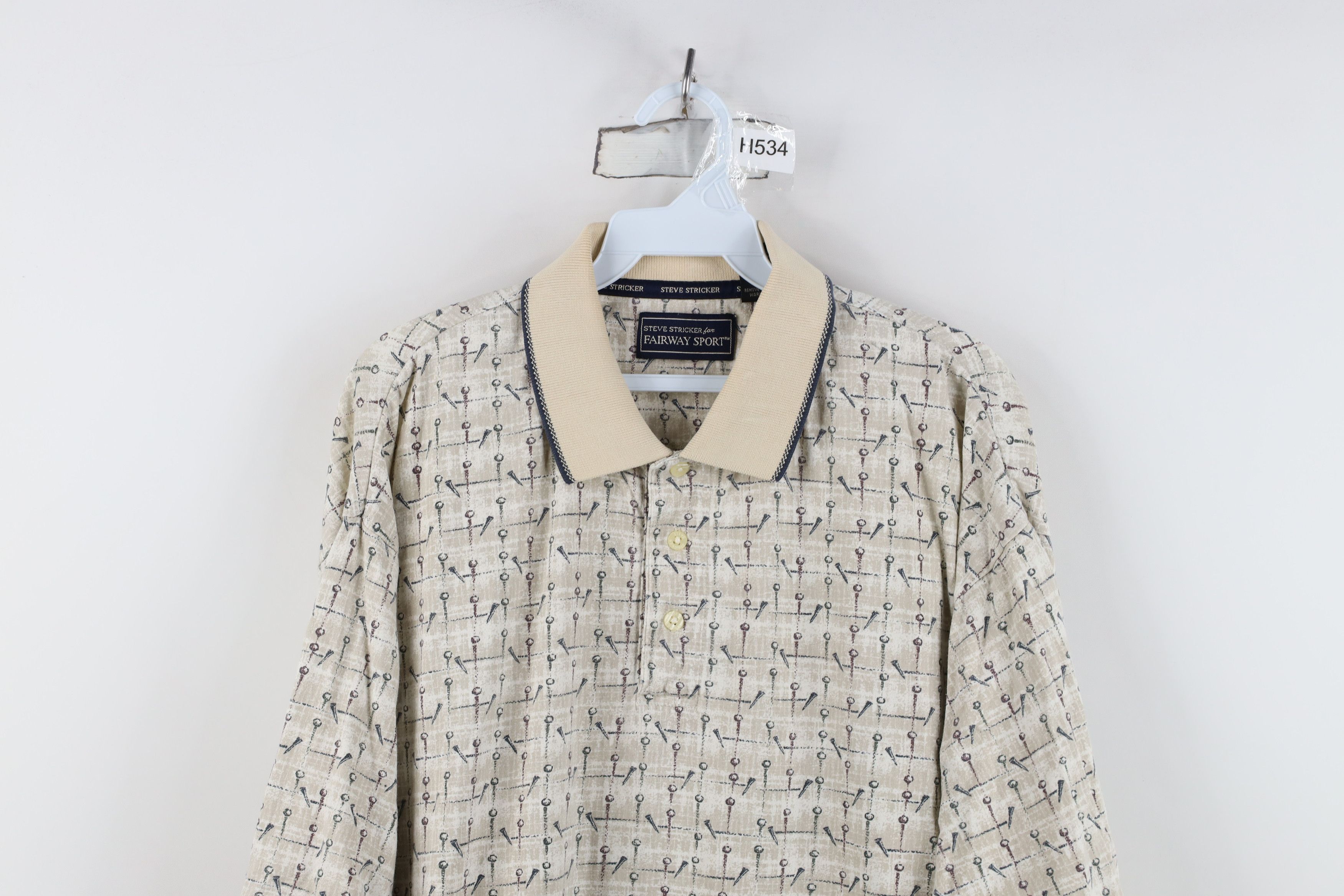 Vintage Vintage 90s Streetwear All Over Print Baggy Fit Polo Shirt Size US L / EU 52-54 / 3 - 2 Thumbnail