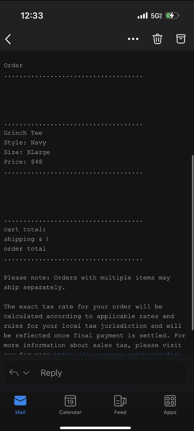 Supreme Supreme Grinch Tee Navy Size US XL / EU 56 / 4 - 2 Thumbnail