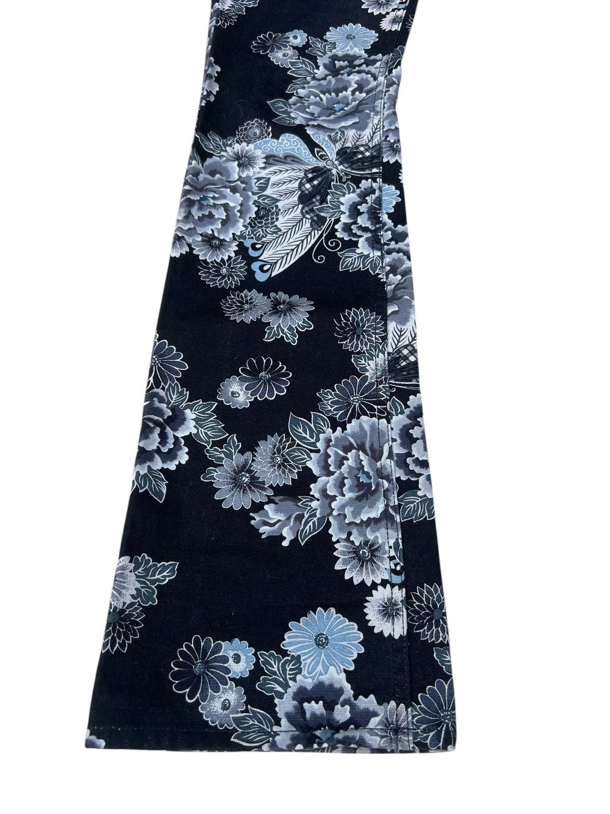 5351 POUR LES HOMMES Vintage GLAMDY Japan All Printed Bootcut Jeans Flare Size US 29 - 7 Thumbnail