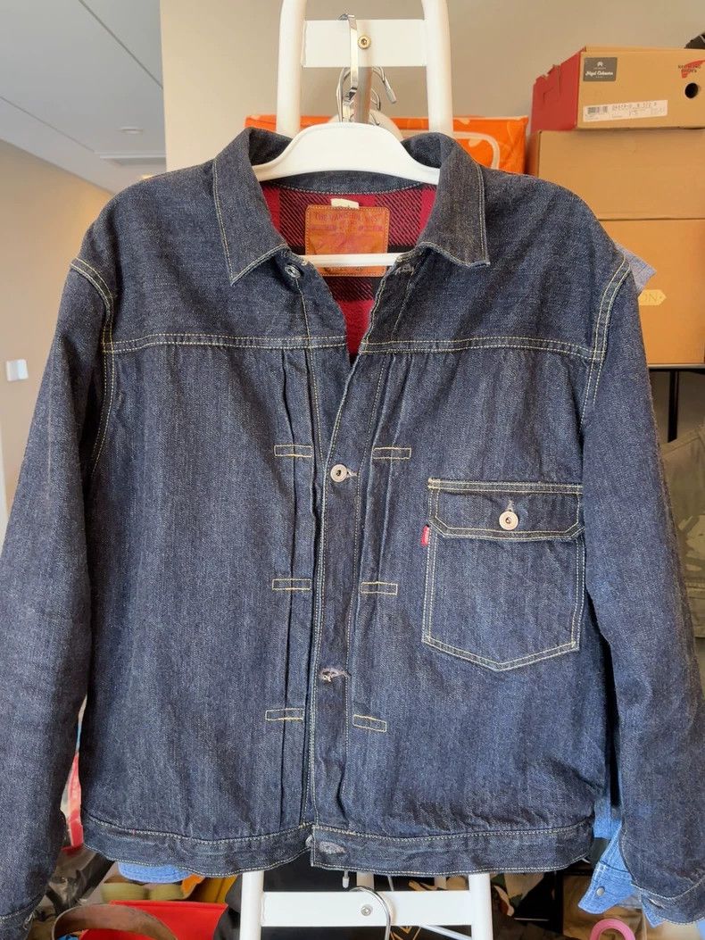 Freewheelers Classic Denim Jacket with Flannel Lining- DMC Size US M / EU 48-50 / 2 - 1 Thumbnail
