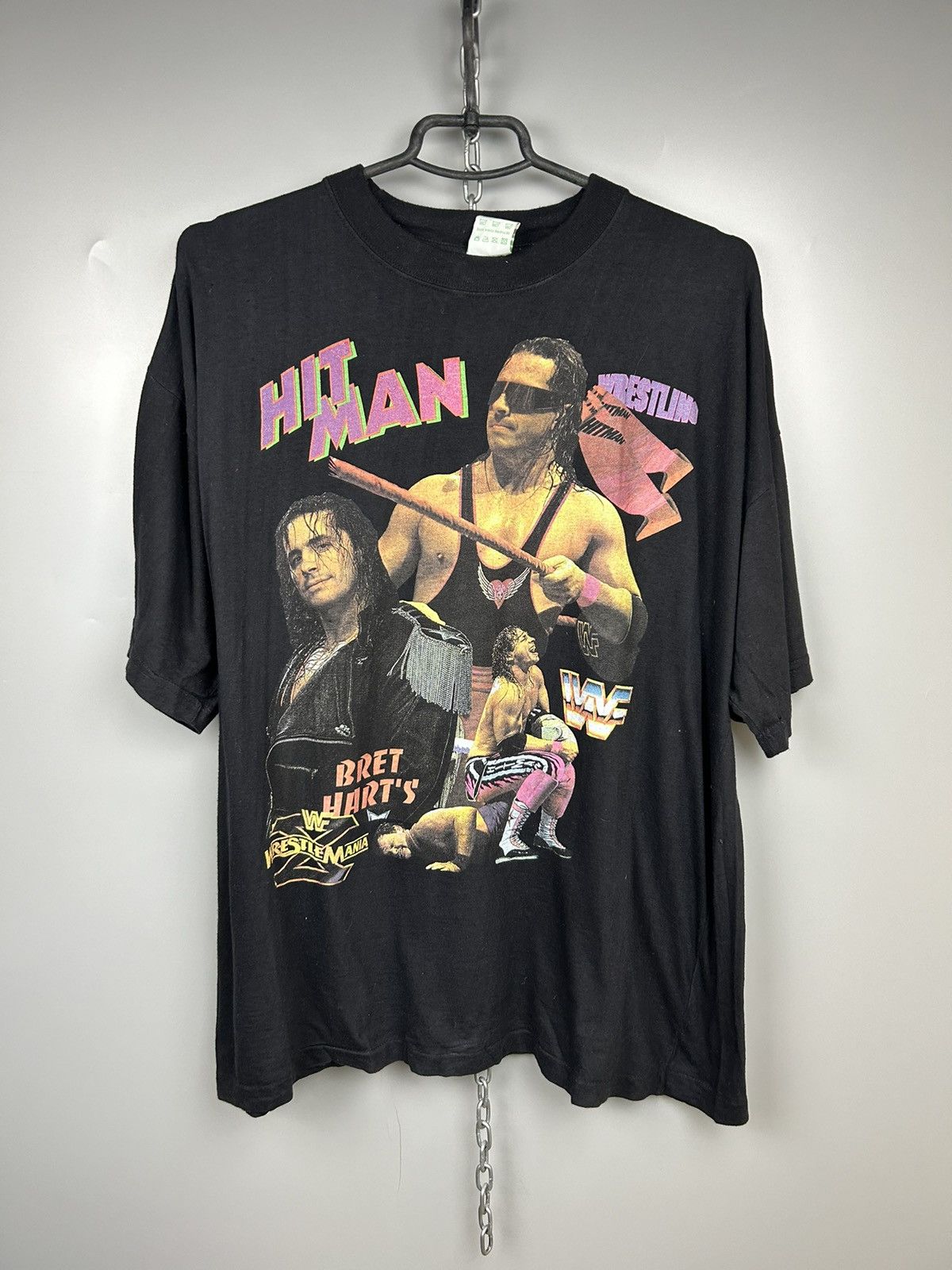 Band Tees × Vintage × WWE Vintage Bred Hart Hitman WWF WWE Tee Size US XL / EU 56 / 4 - 1 Thumbnail