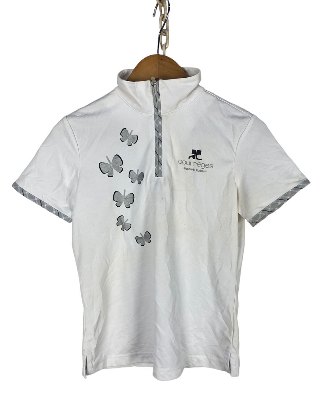 Courreges Courreges sport half zipper tshirt Size S / US 4 / IT 40 - 1 Thumbnail