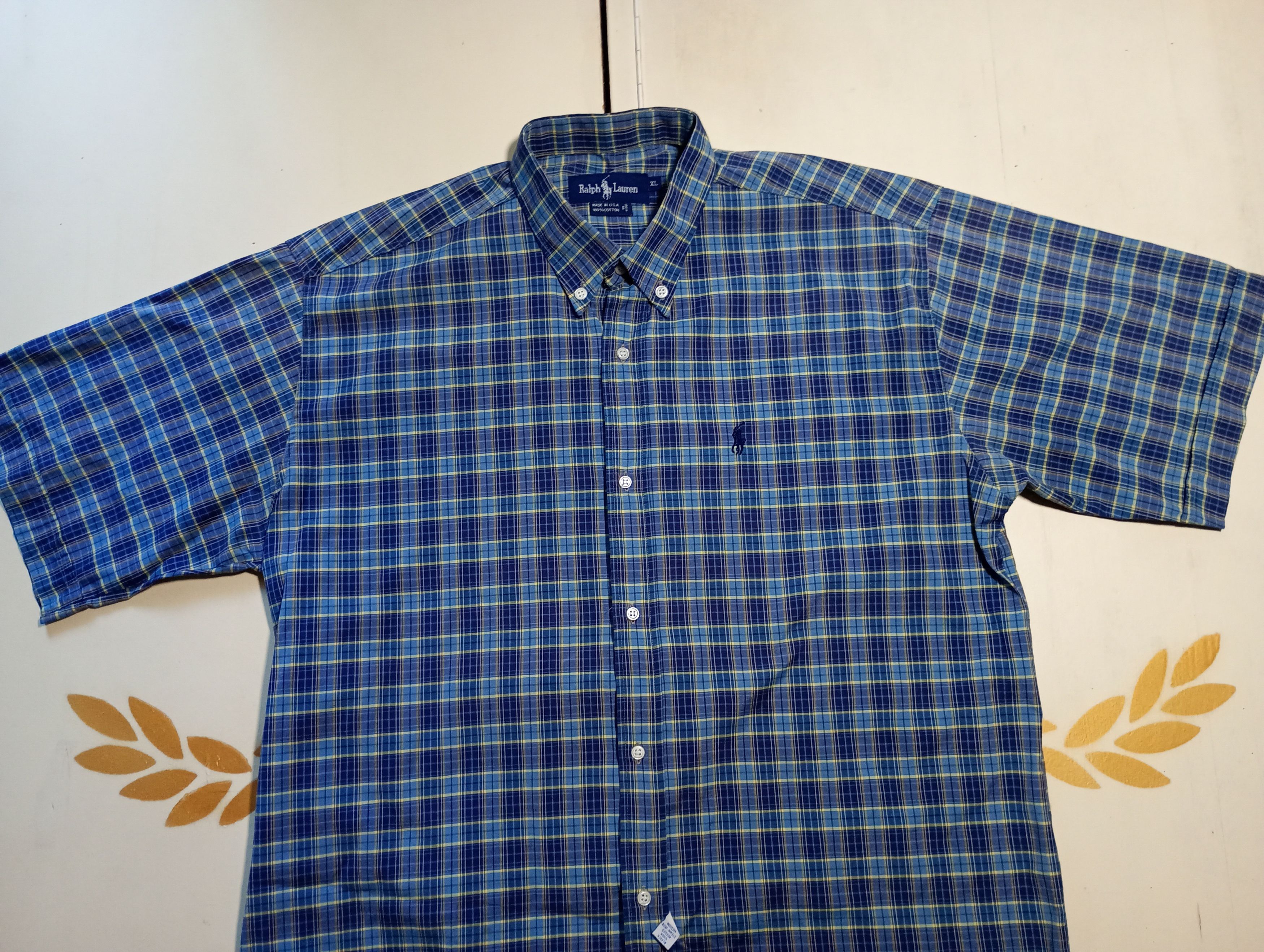 Ralph Lauren Ralph Lauren Checkered Shirt Vintage Made in USA Size US XL / EU 56 / 4 - 4 Thumbnail