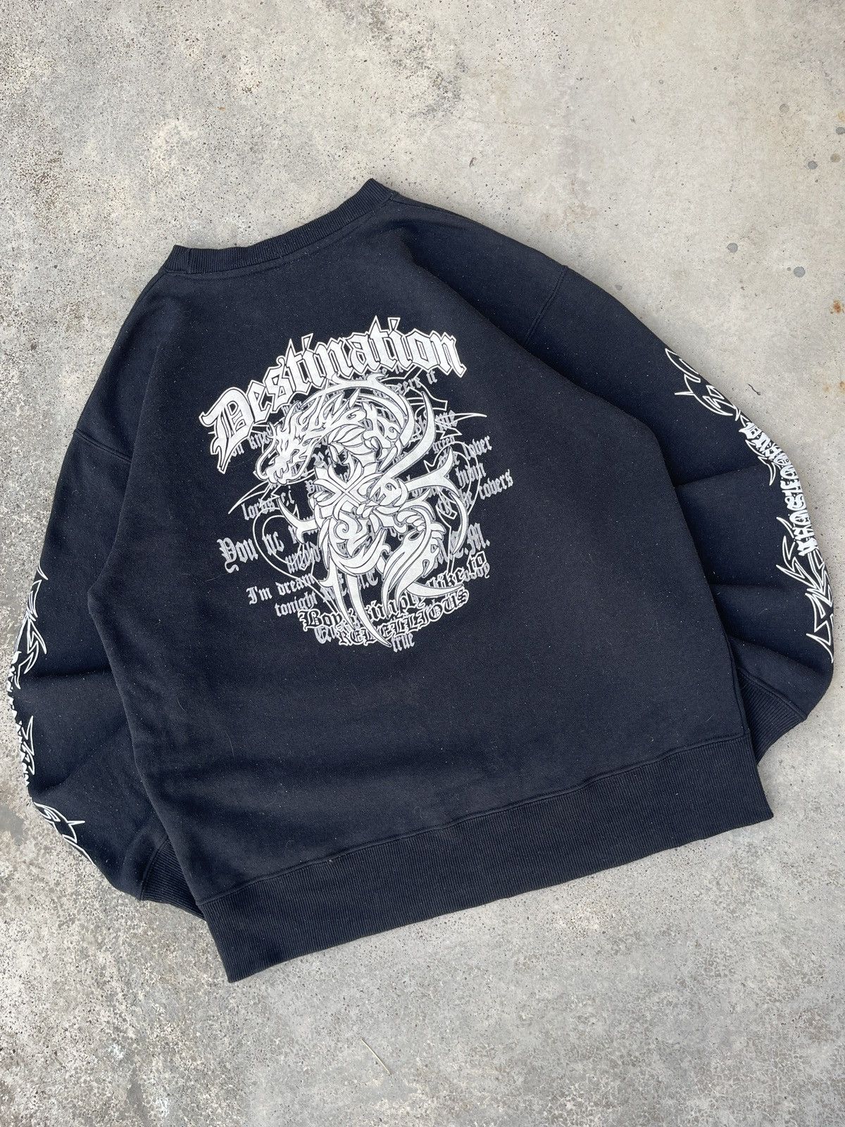 14th Addiction Beaumere Poem Dragon Cross Sweatshirt Size US L / EU 52-54 / 3 - 2 Thumbnail