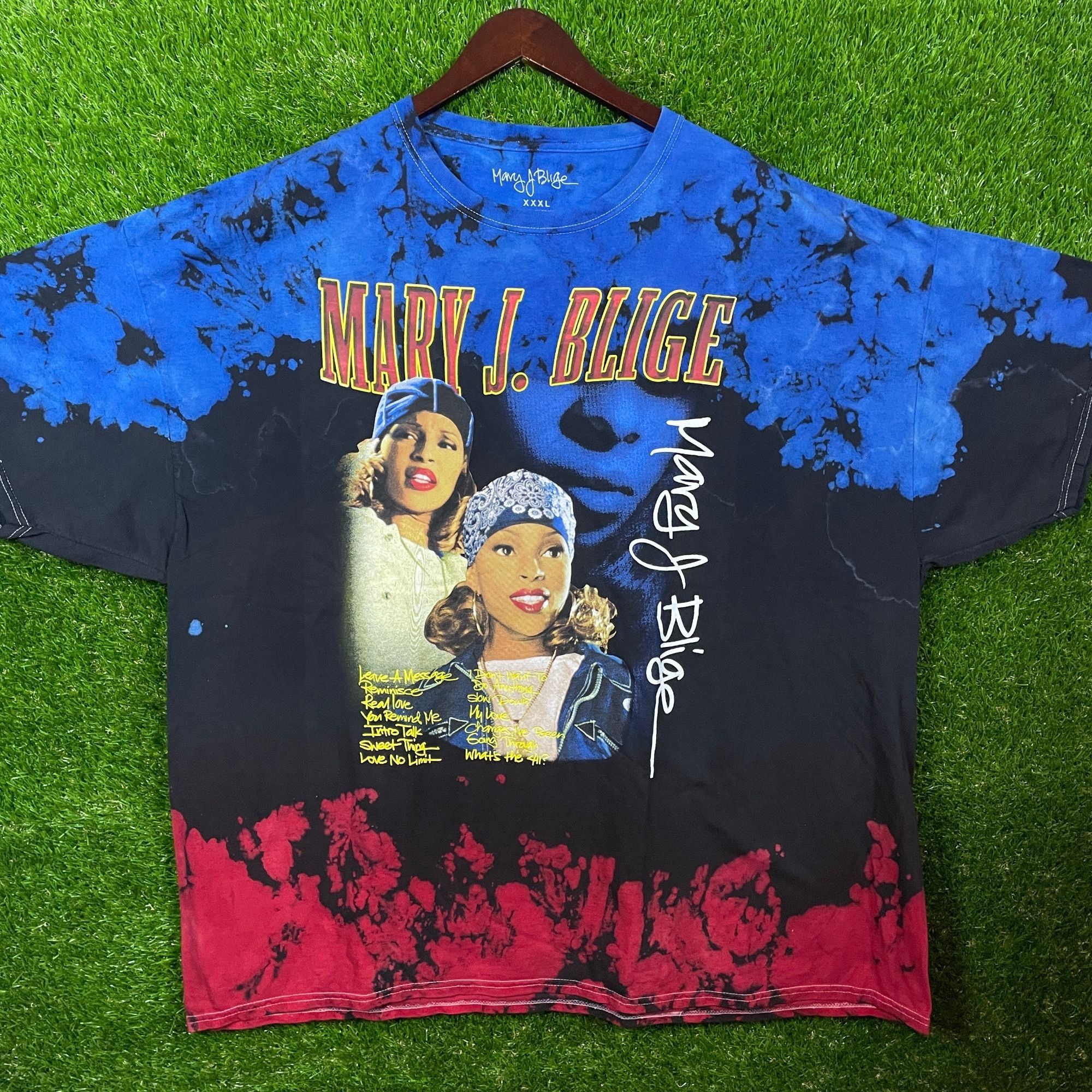 Rap Tees × Rare × Urban Outfitters Mary J. Blige tie-dye wrap T 