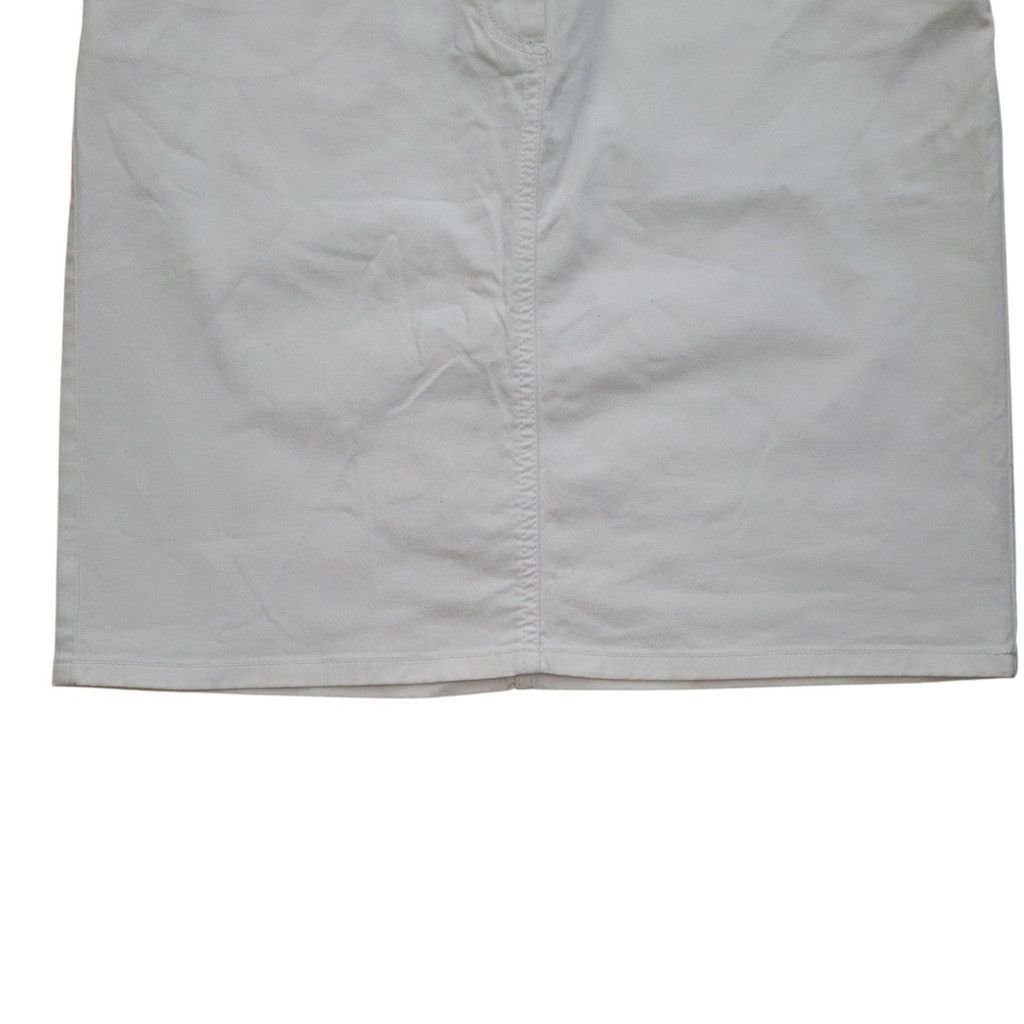 Talbots Talbots Petite Women's Pencil Denim White Skirt Size 14P Size 36" / US 14 / IT 50 - 3 Thumbnail