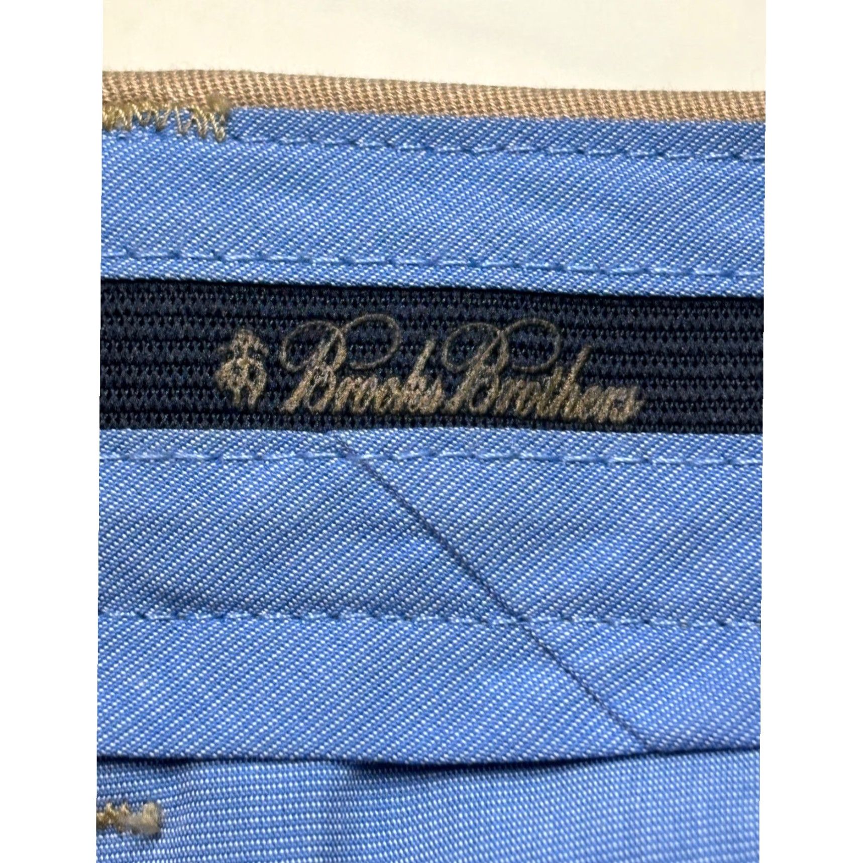 Brooks Brothers Brooks Brothers Mens Chino Hudson Lightweight Khaki Pants 40x29 Beige Regular Straight Front Cadence 40 Mens Pants Size US 40 / EU 56 - 5 Thumbnail