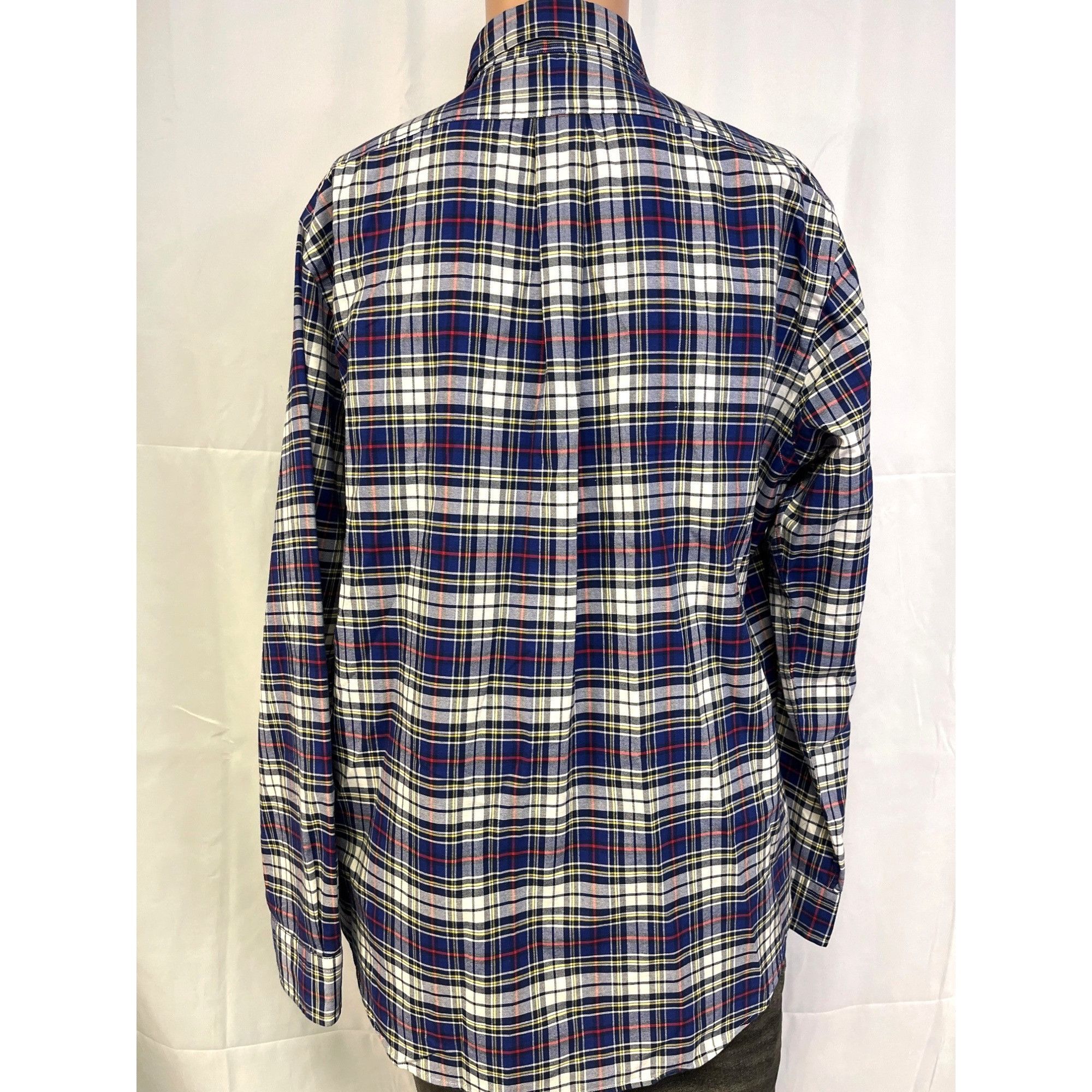 Ralph Lauren Ralph Lauren Men's Blue Plaid Shirt/Button Up Size L SKU 570 Size US L / EU 52-54 / 3 - 2 Thumbnail