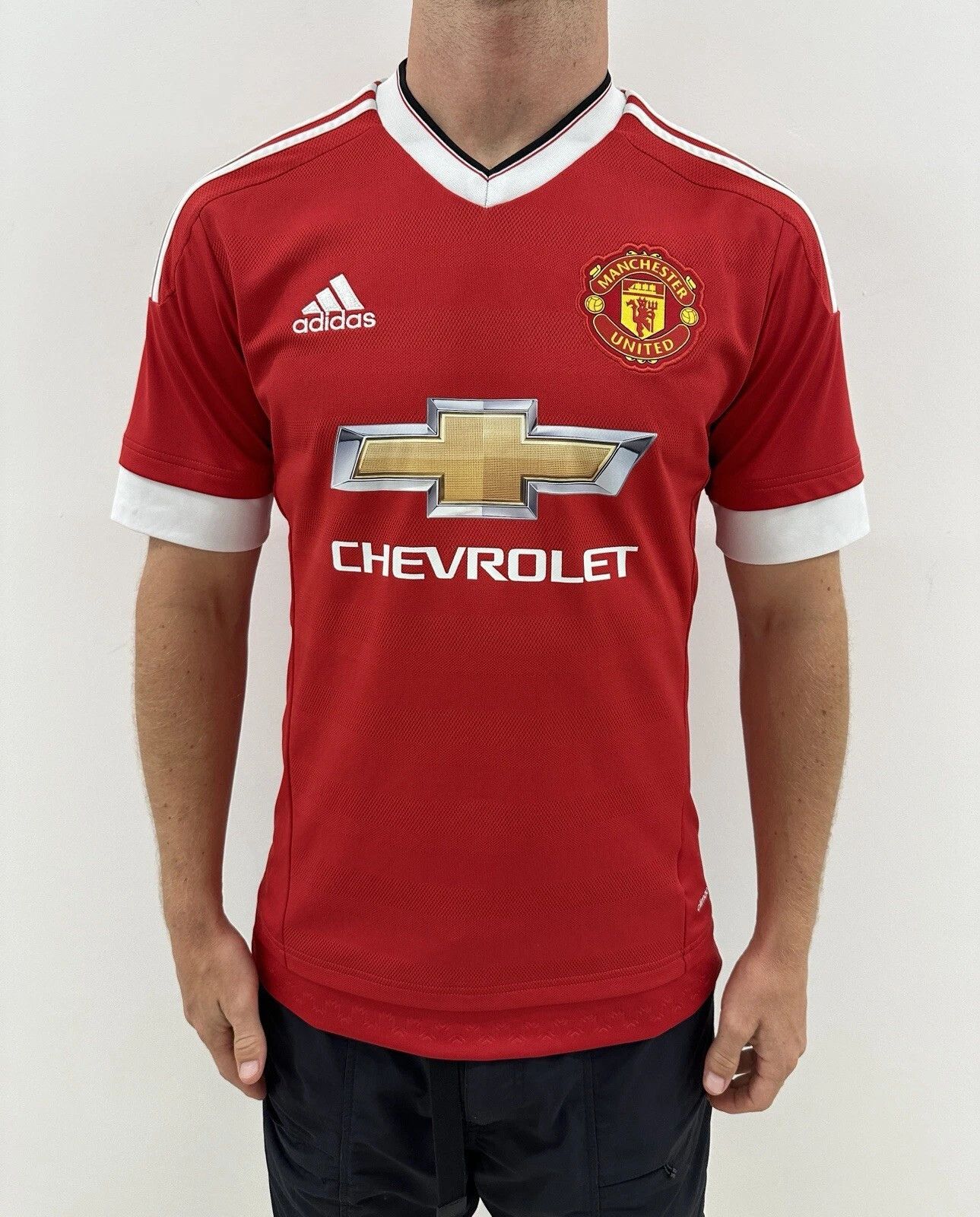 Adidas Manchester United 2015 2016 Home Jersey Shirt Soccer Size US S / EU 44-46 / 1 - 1 Thumbnail