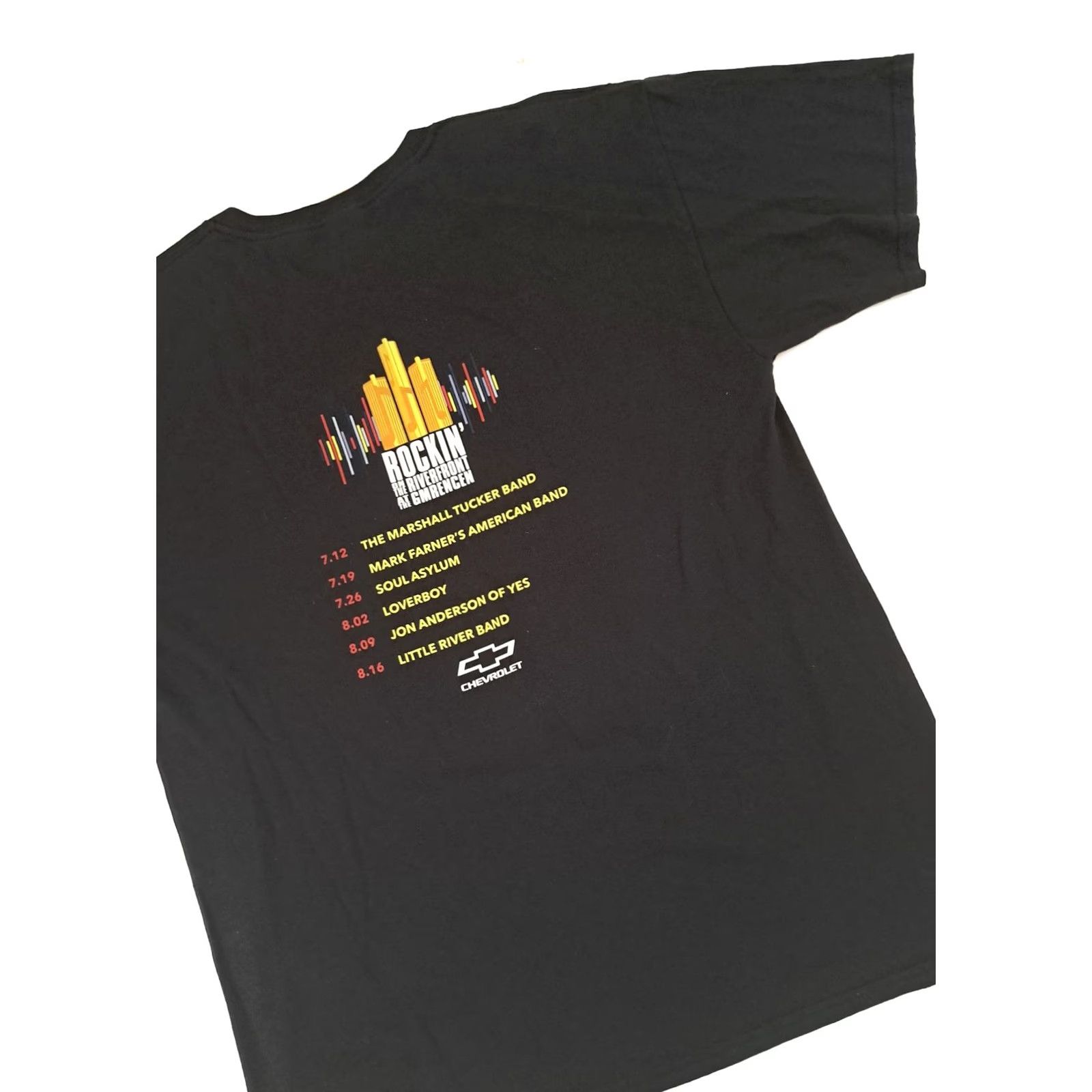 Jerzees VINTAGE Rockin at Riverfront at GM RenCen Marshall Tucker,Soul Asylum LG TShirt Shirt Unisex Adults L Black Music Rock 2008 Mens Womens Size US L / EU 52-54 / 3 - 8 Thumbnail