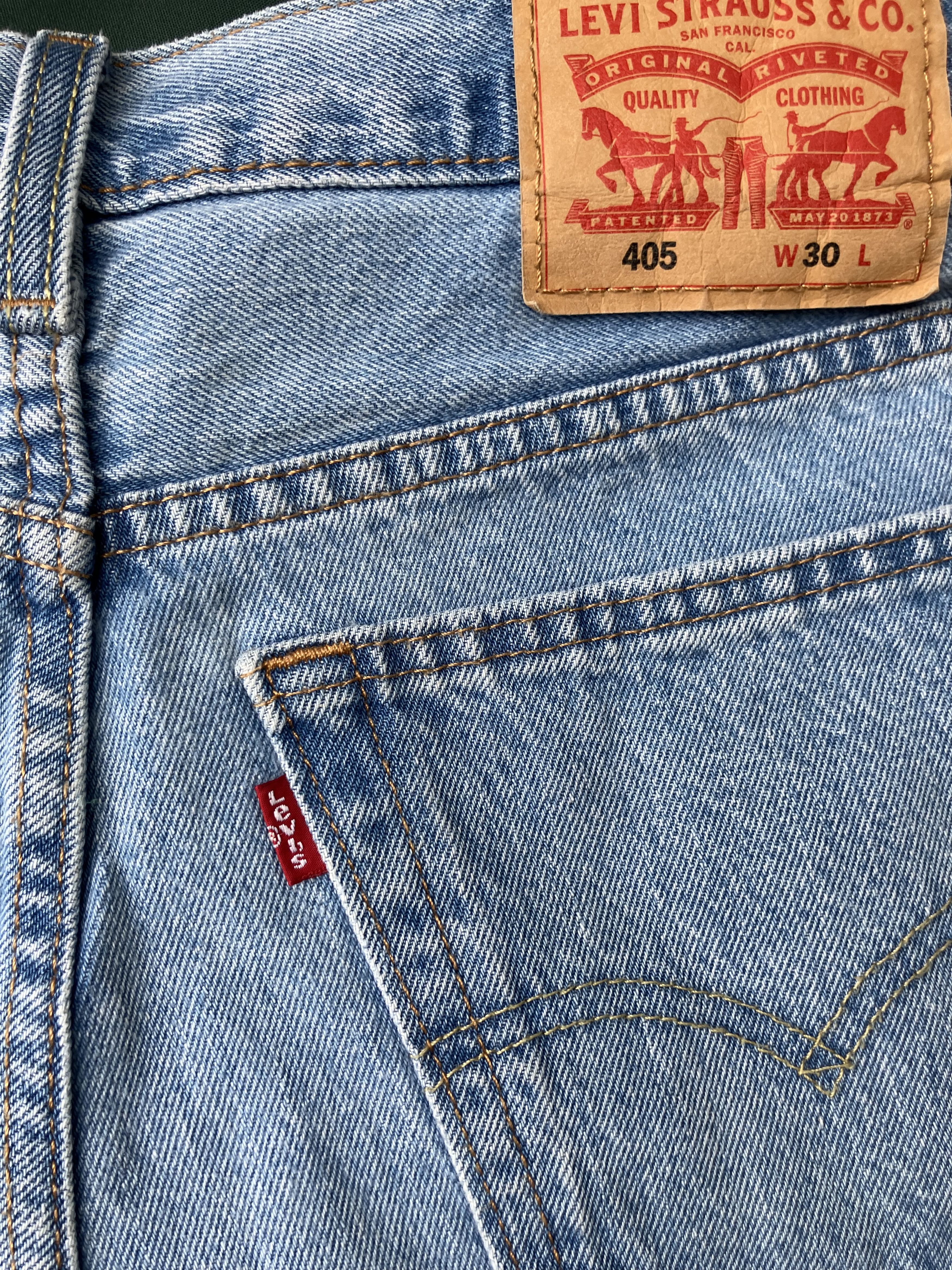Levi's Levi Strauss & Co 405 Blue Denim Jean Shorts Size US 30 / EU 46 - 3 Thumbnail