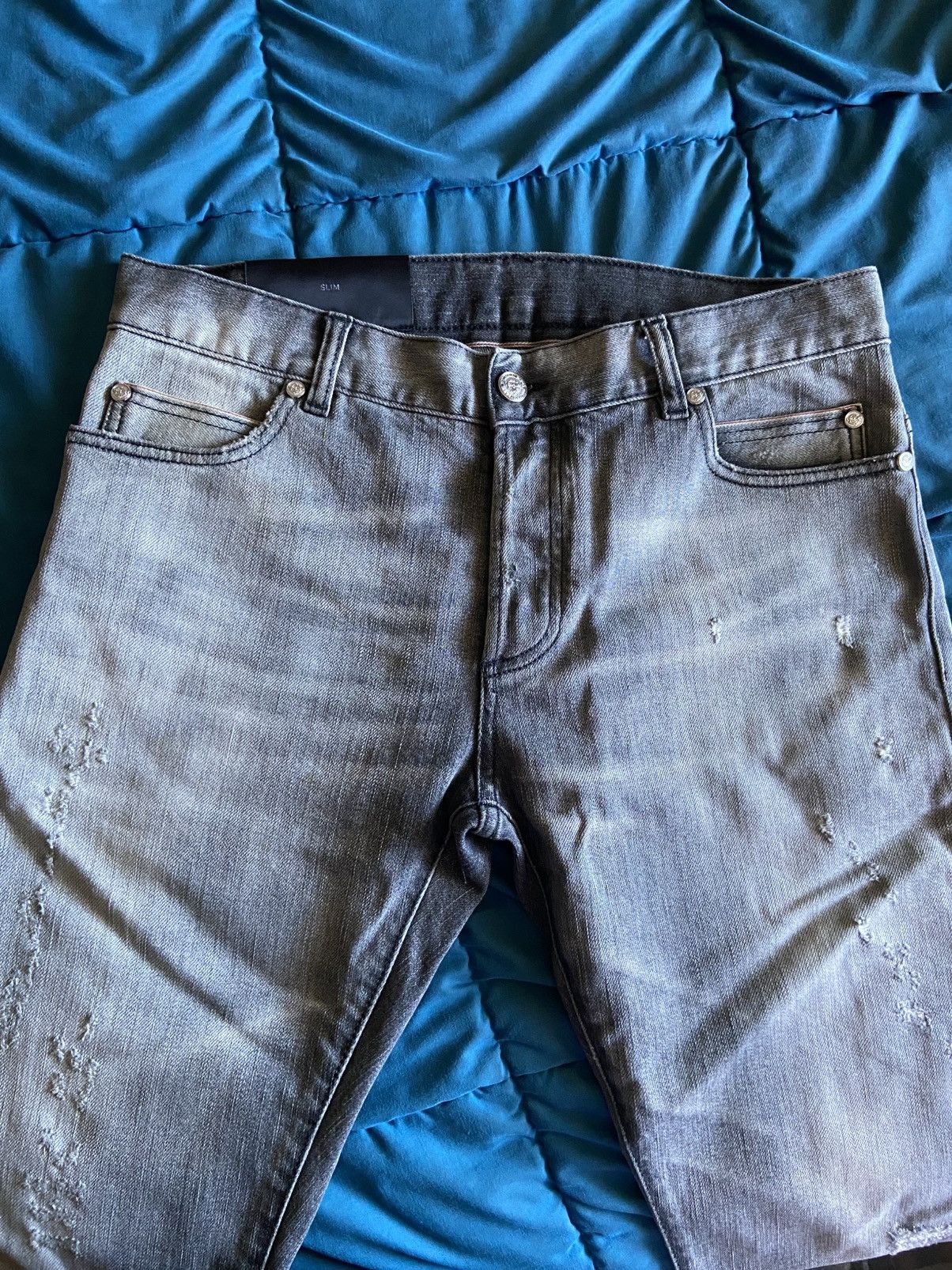 Balmain Balmain Grey Mens Jeans size 32 Size US 32 / EU 48 - 4 Thumbnail